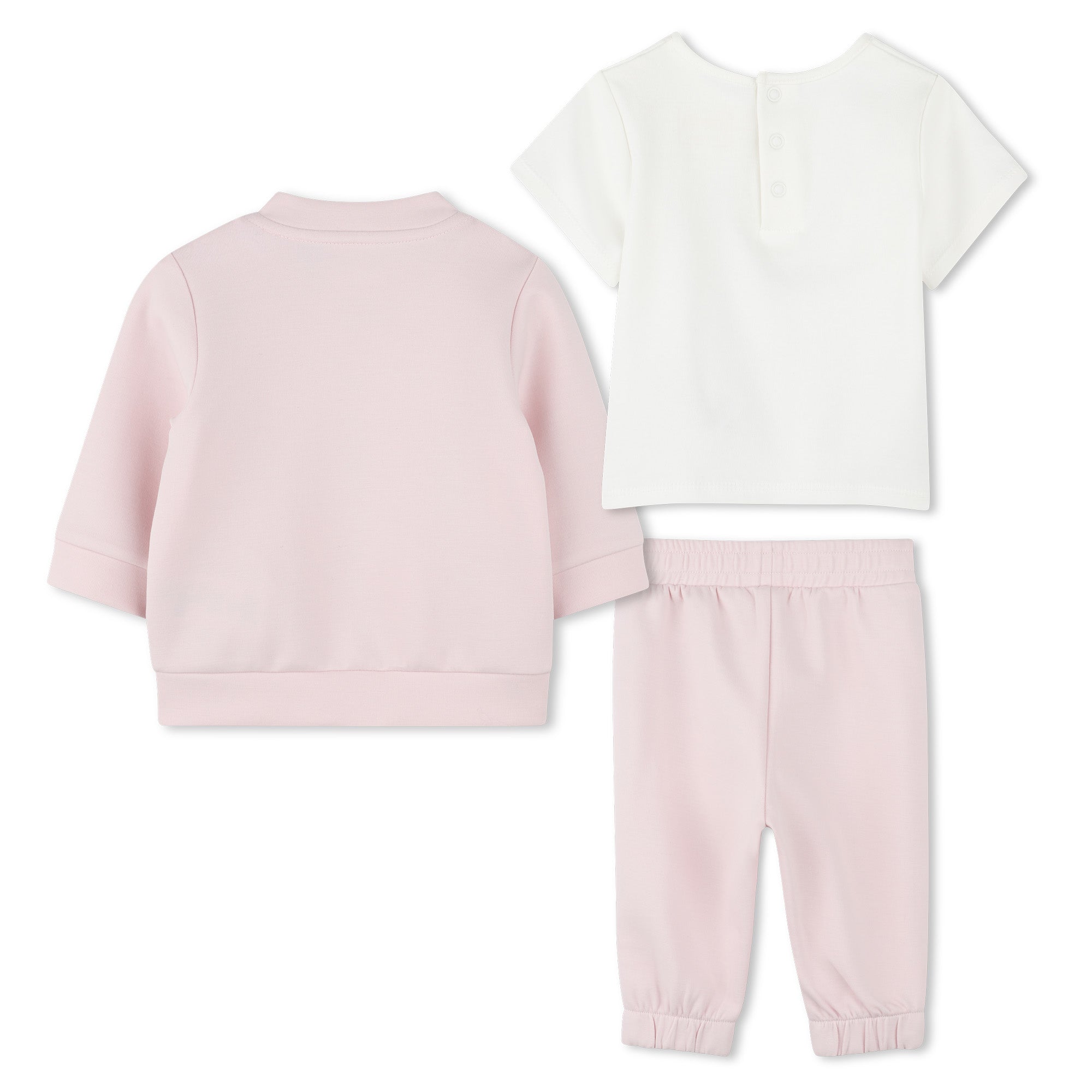 Michael Kors Track Suit: Cardigan, Tee-Shirt, and Pants with Metallic "MK Empire" Details