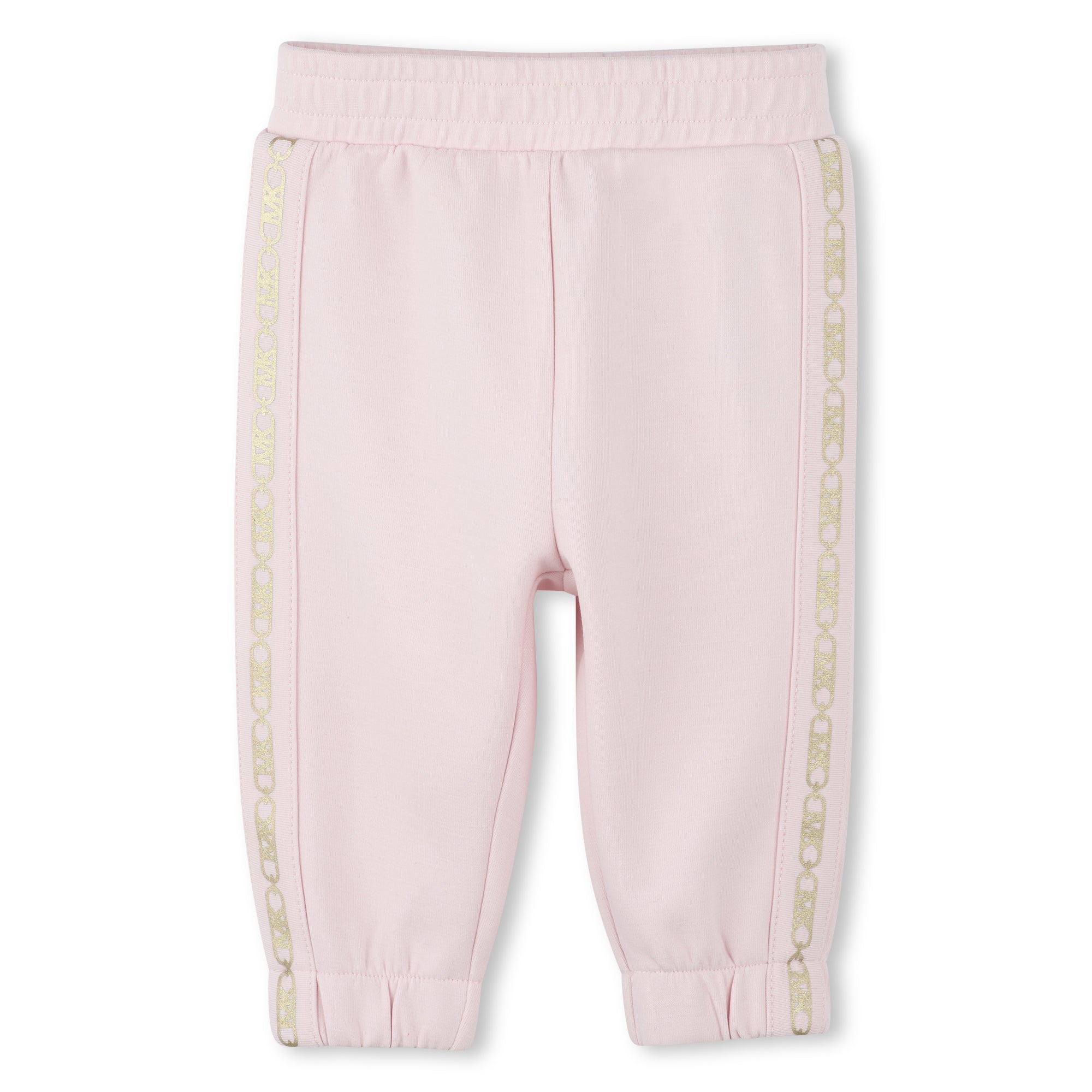 Michael Kors Track Suit: Cardigan, Tee-Shirt, and Pants with Metallic "MK Empire" Details
