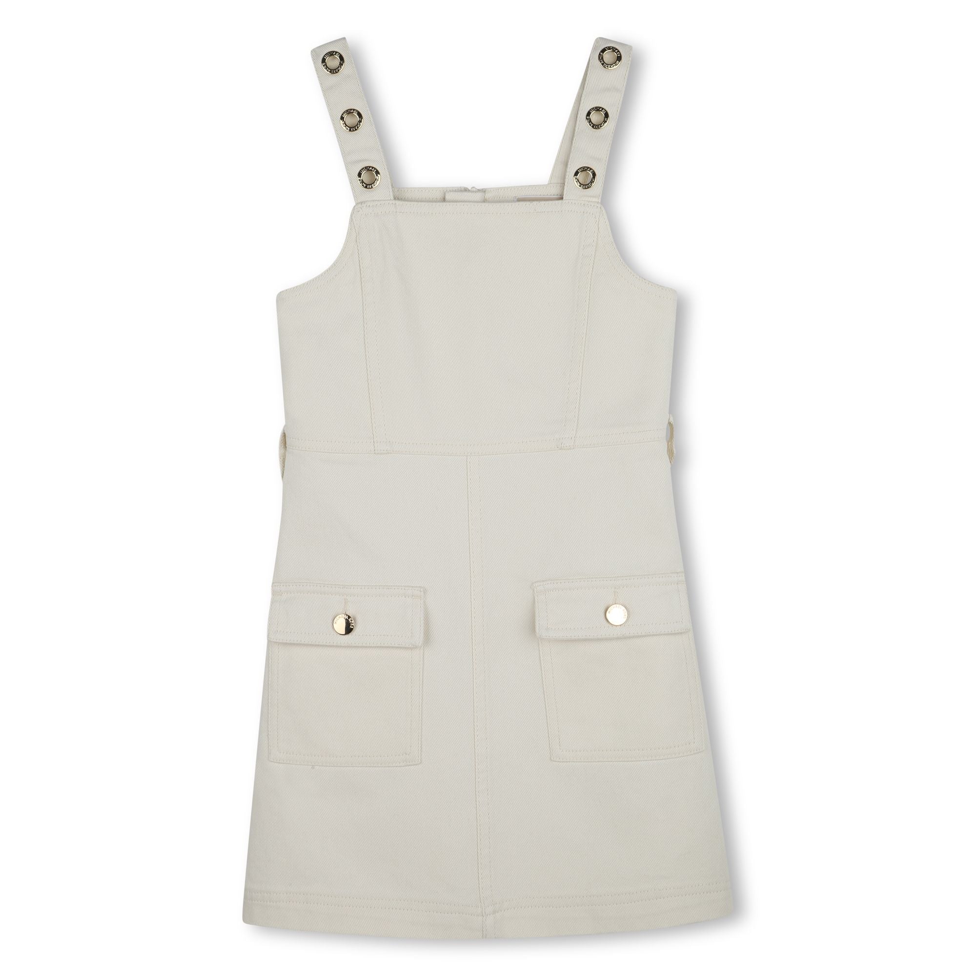 Cream Cotton Dress with Pocket Detail Michael Kors