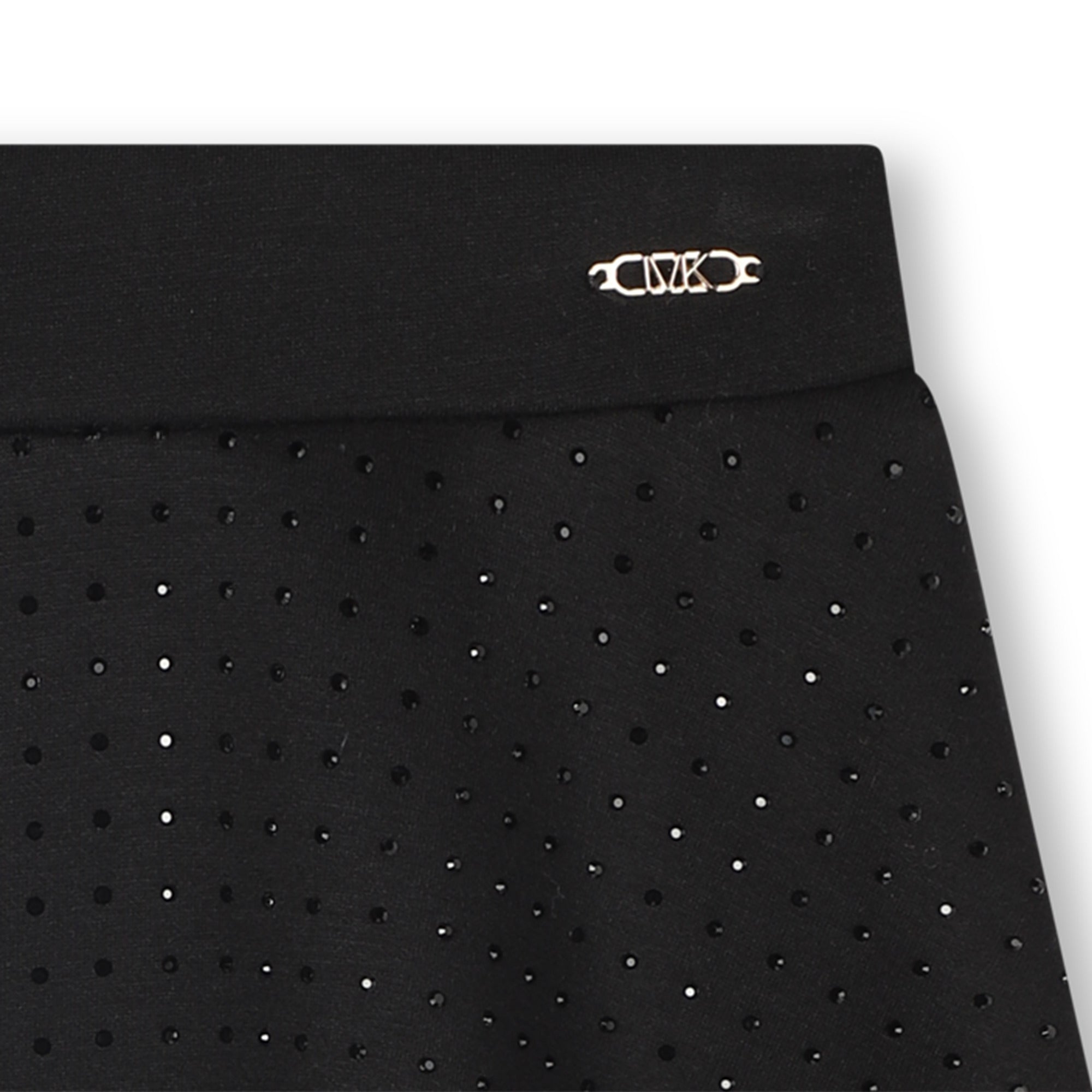 Studded A-Line Skirt, Black