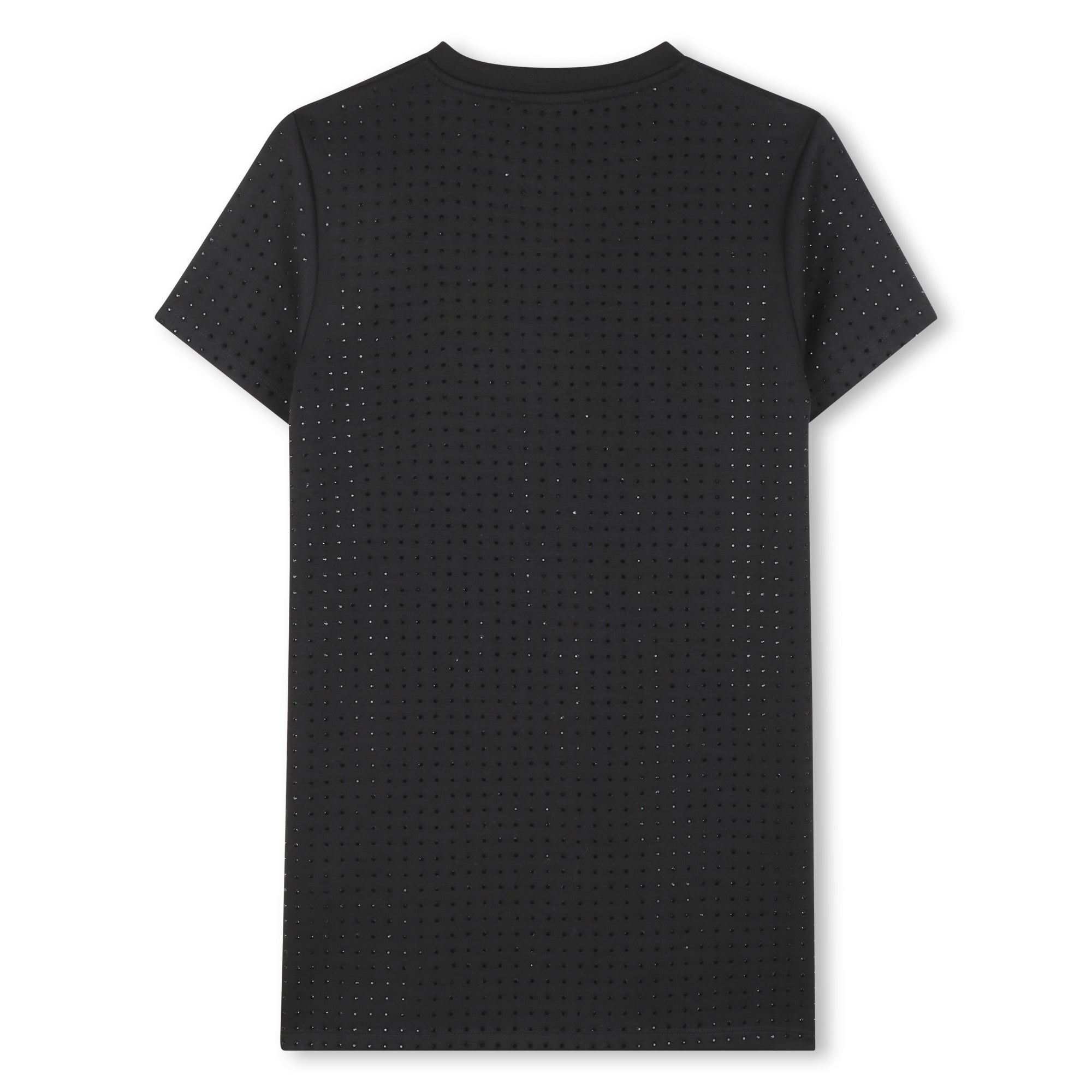 Short Sleeve Dress with Stud Detail, Black