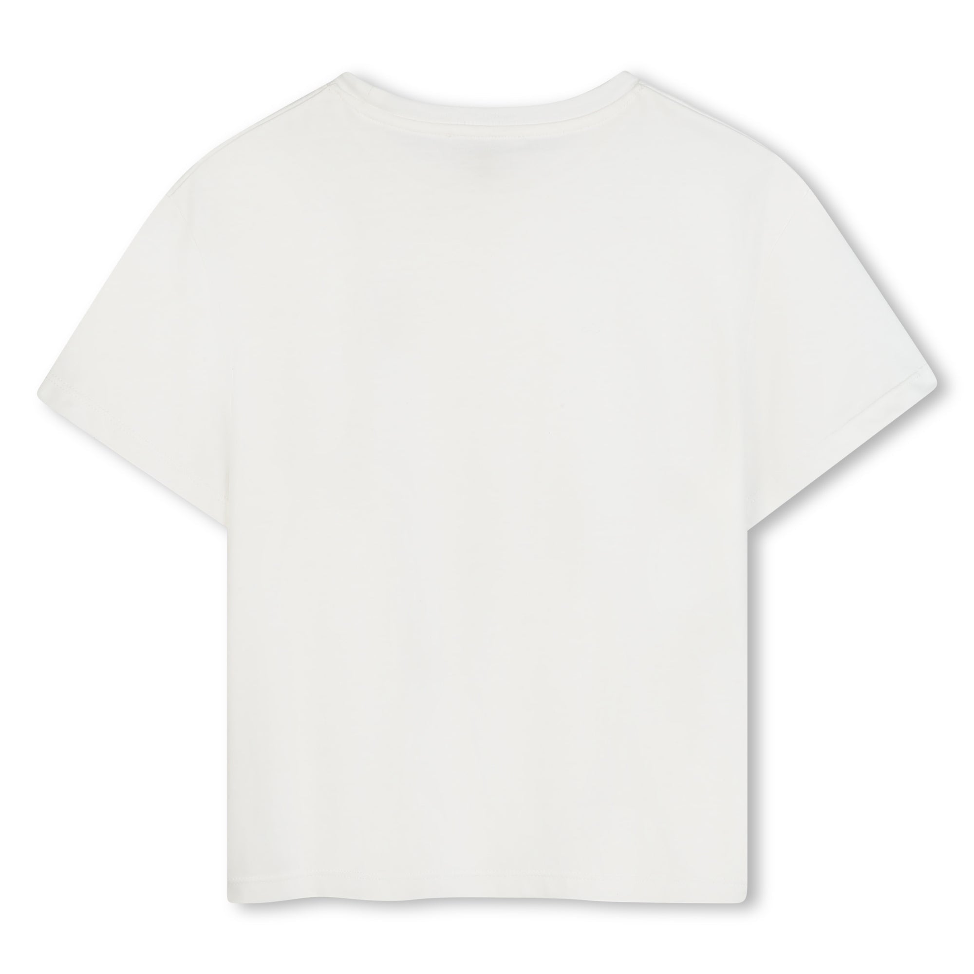 Girls Organic Cotton Short Sleeve T-Shirt with MK Chest Detail Michael Kors