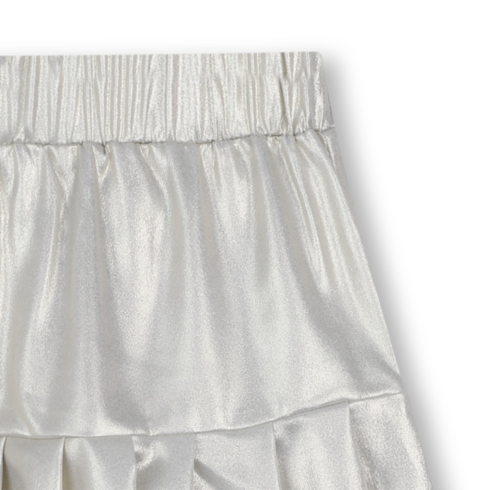 Girls Metallic Gold Pleated Skirt with Elastic Waist Michael Kors