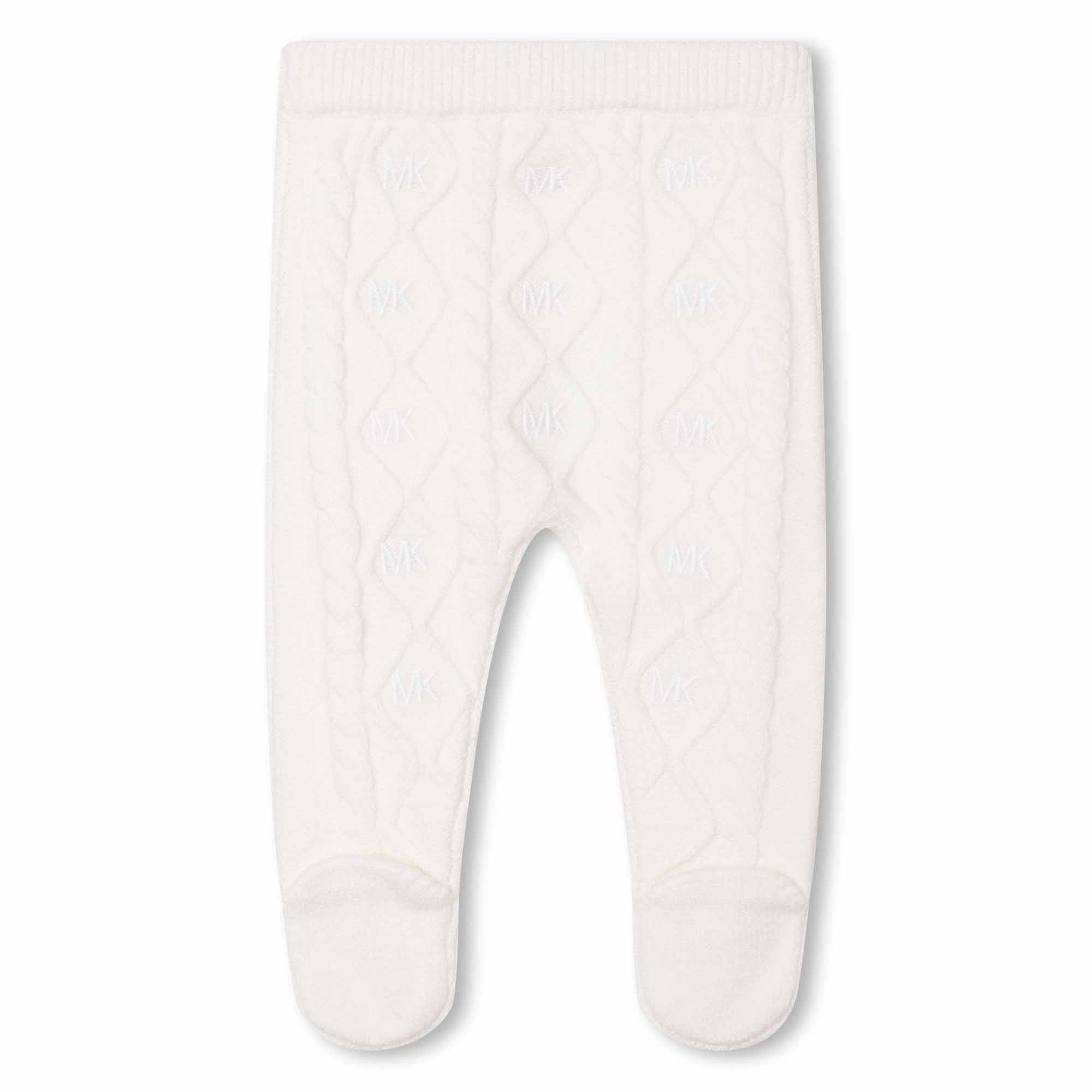 Knit Cardigan and Trousers Set With Mittens Michael Kors