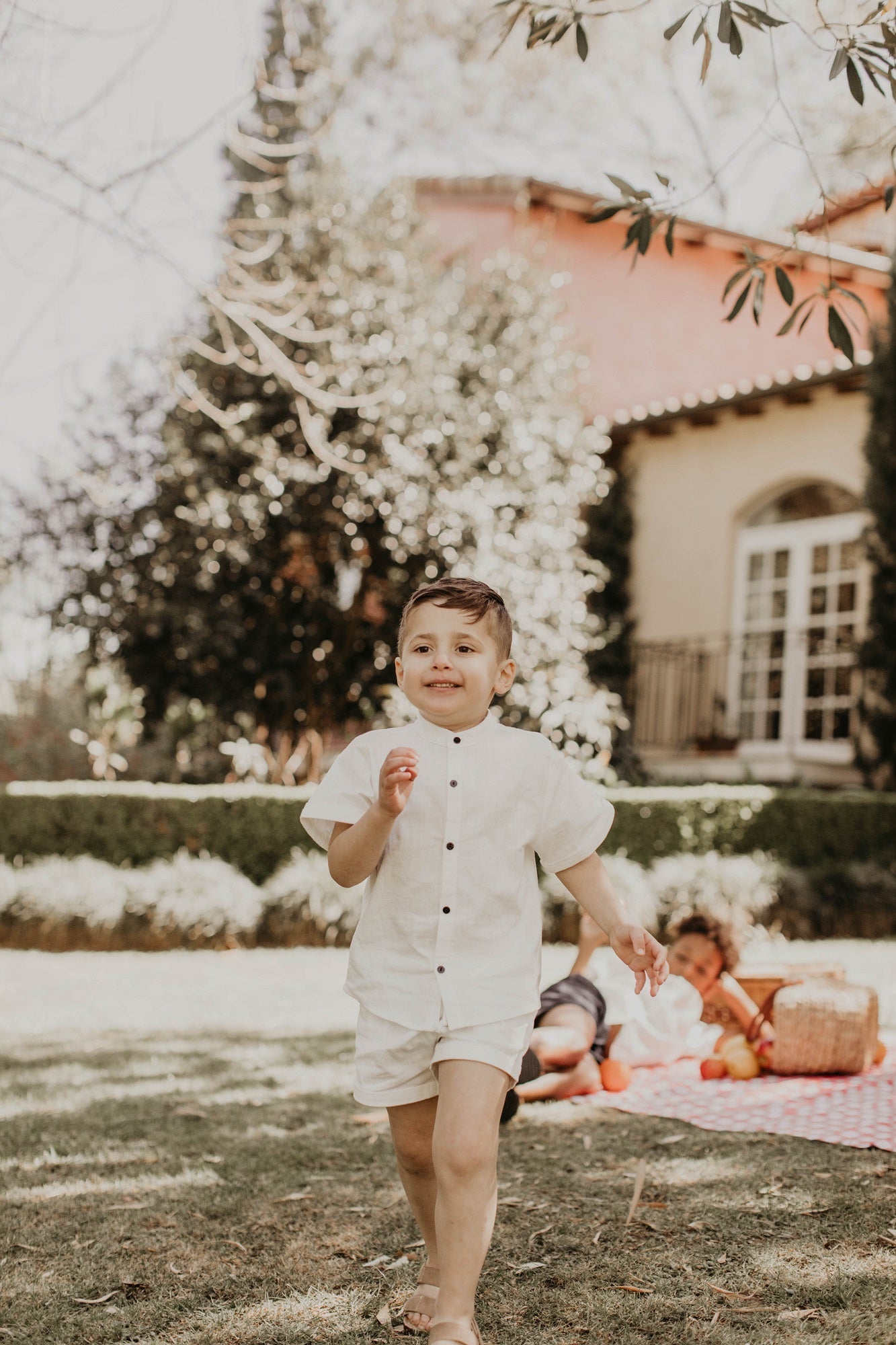 Capo Short Sleeve Shirt Bianco Lessi The Label