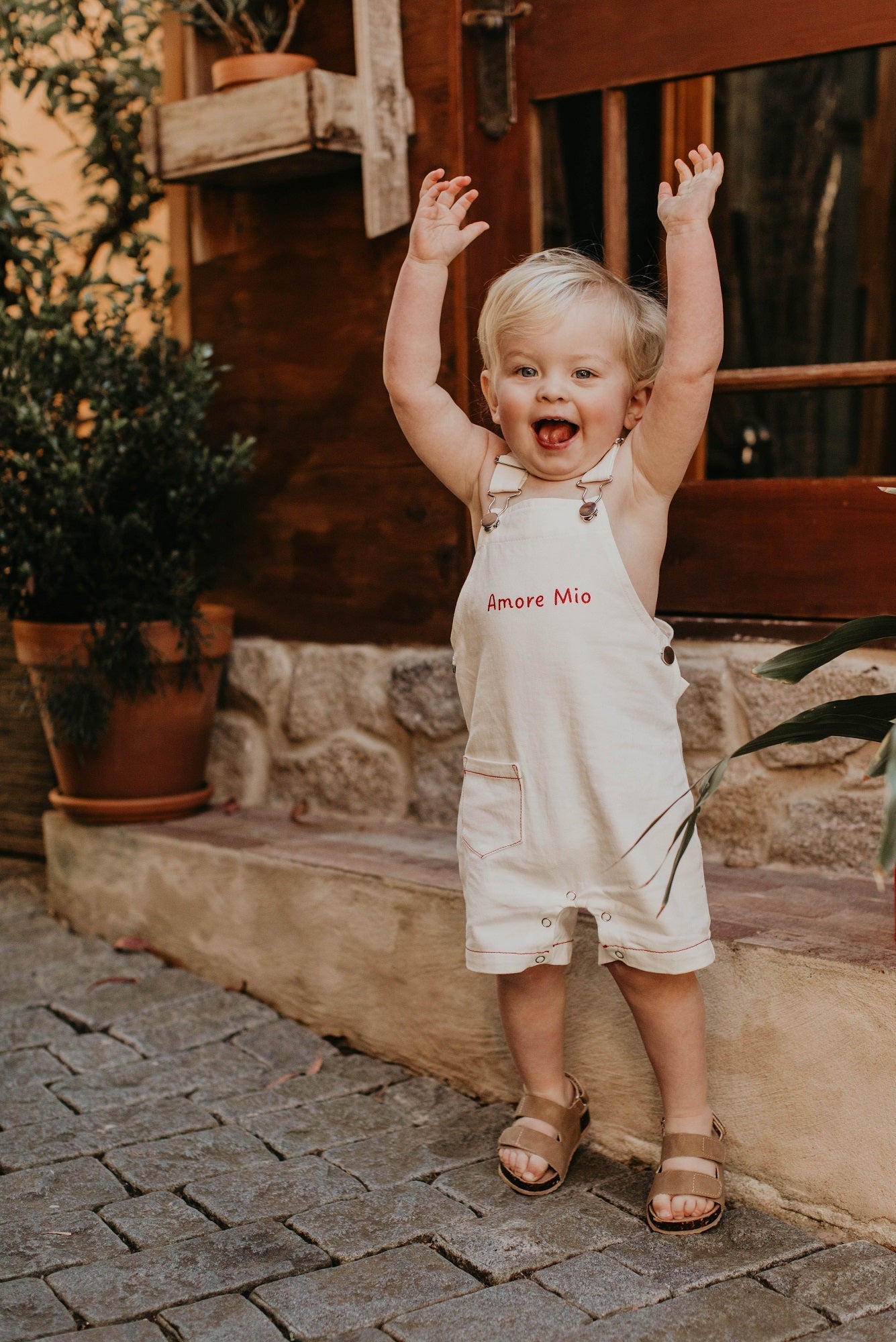 Bimbo Overalls Rosso Lessi The Label