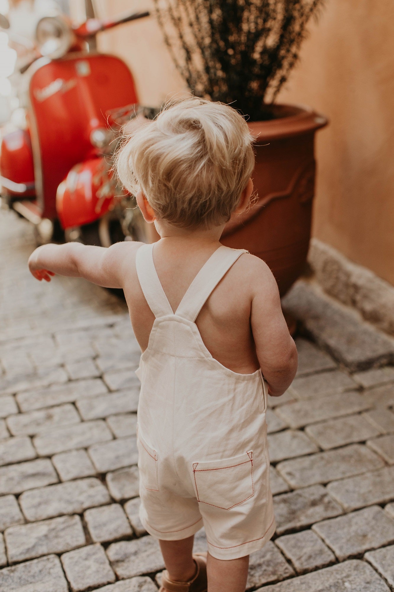 Bimbo Overalls Rosso Lessi The Label