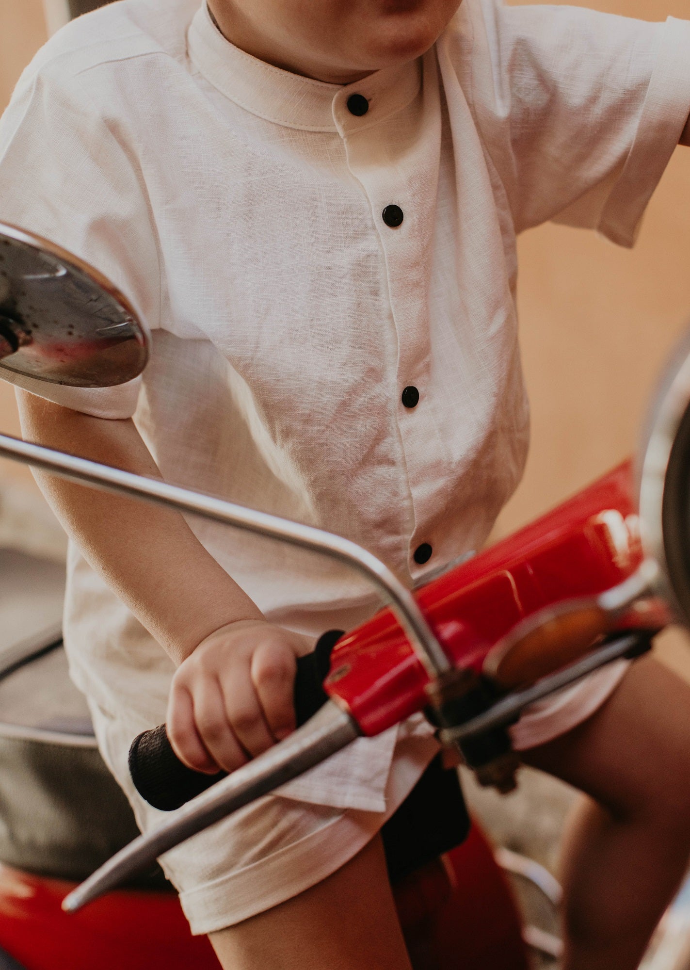 Capo Short Sleeve Shirt Bianco Lessi The Label