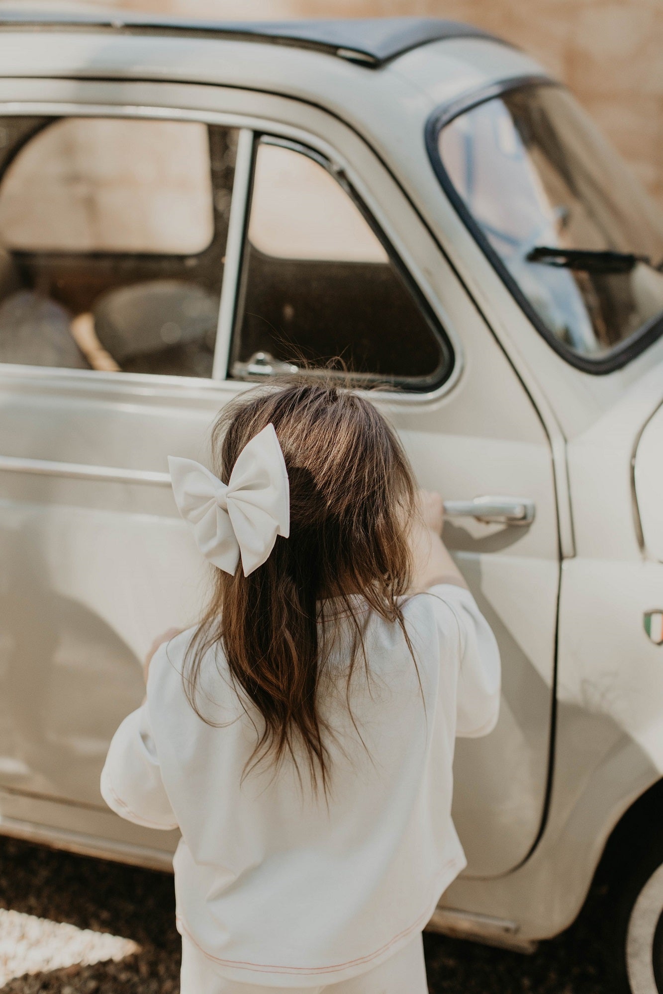 Alessia Bow Bianco Lessi The Label