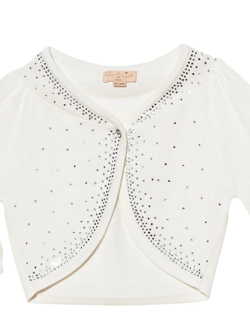 Chic Curved Hem Cardigan Tutu Du Monde