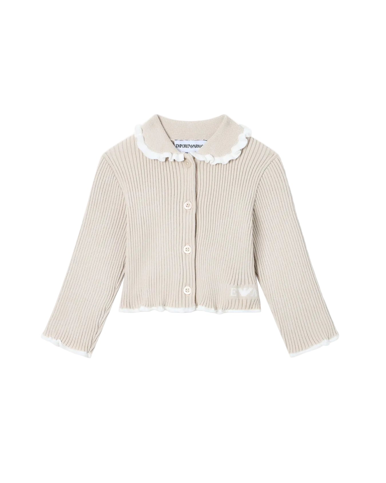 Ribbed Knit Cardigan Emporio Armani