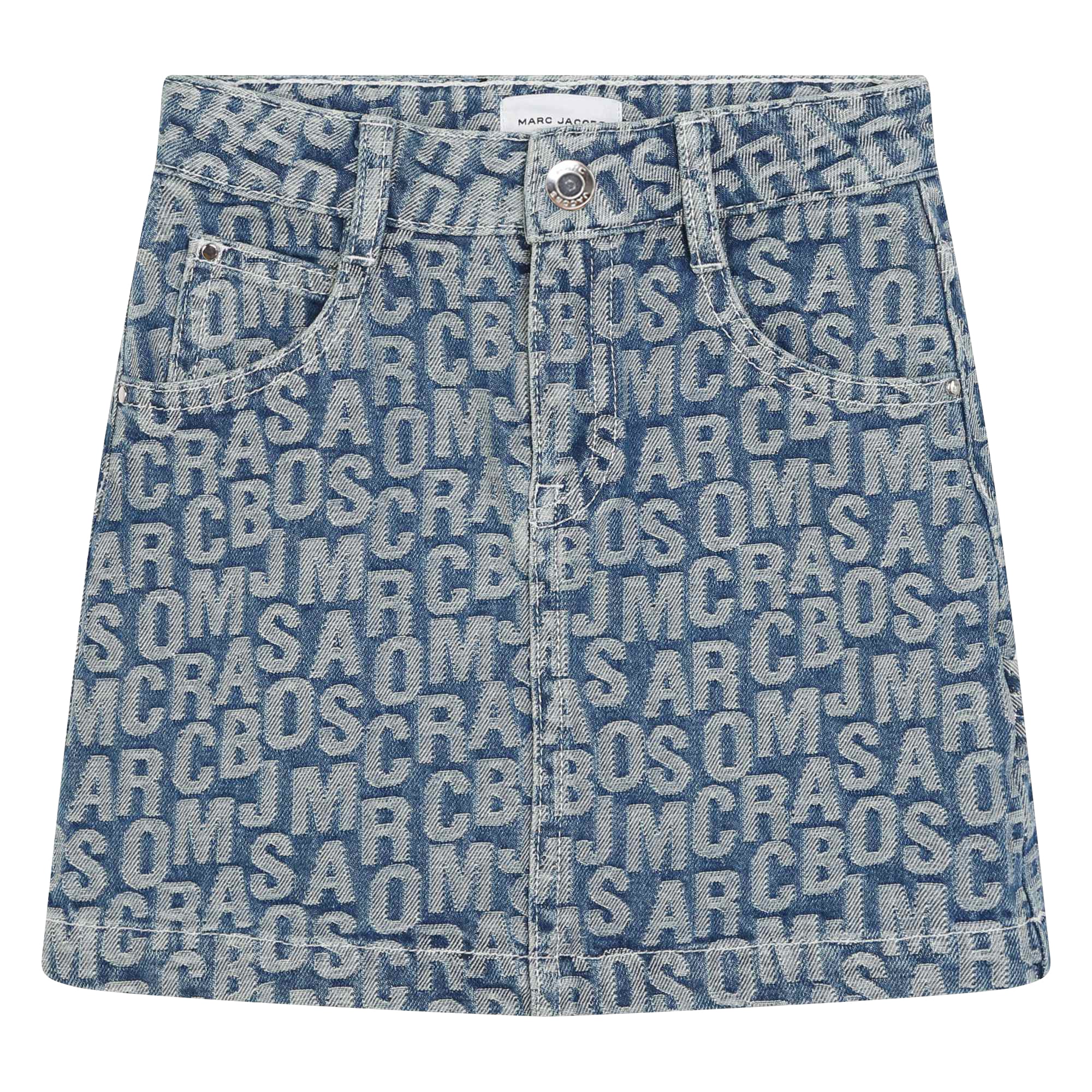 Jumbled Logo Denim Skirt The Marc Jacobs