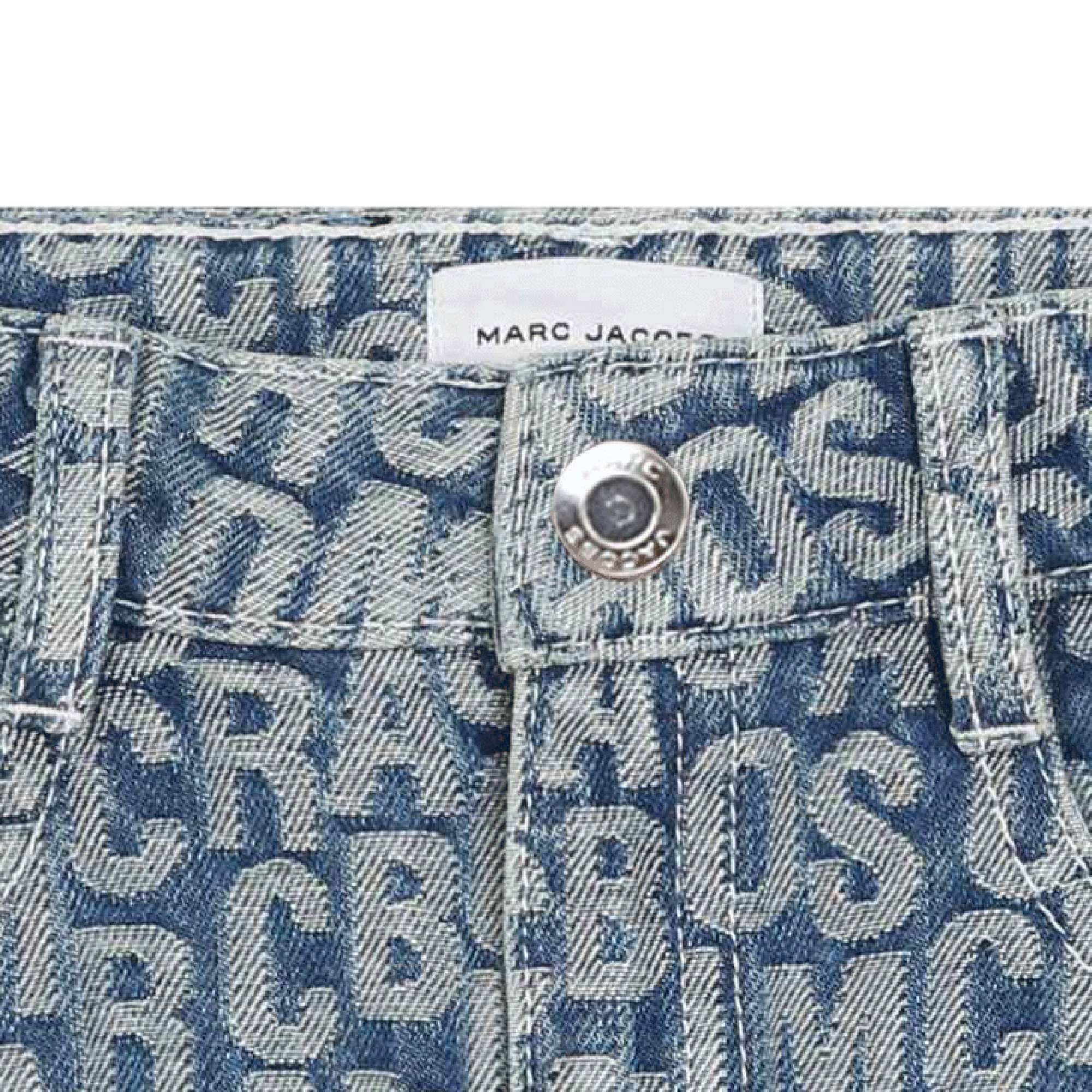 Jumbled Logo Denim Skirt The Marc Jacobs