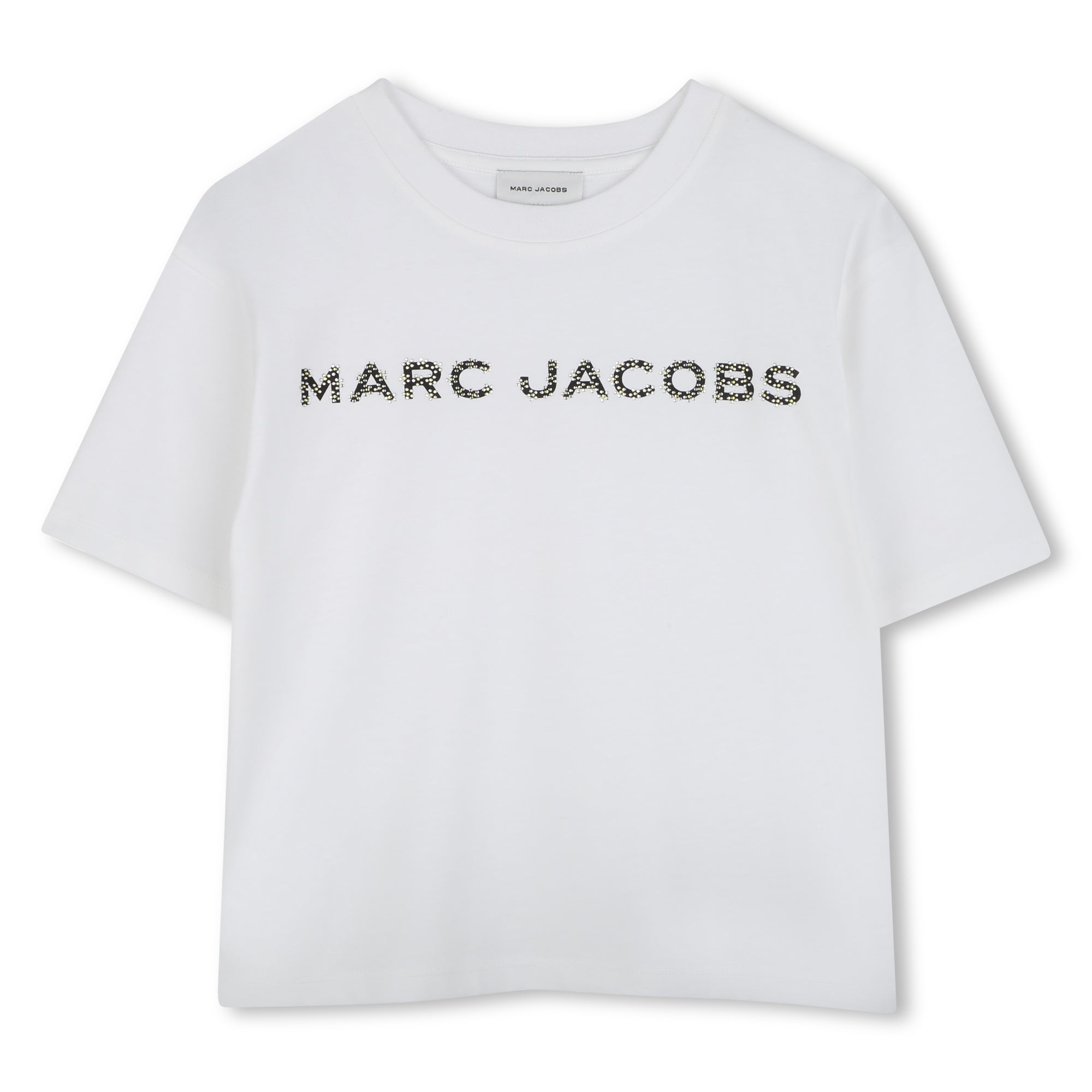 Short-Sleeved T-Shirt with Embellished Logo The Marc Jacobs