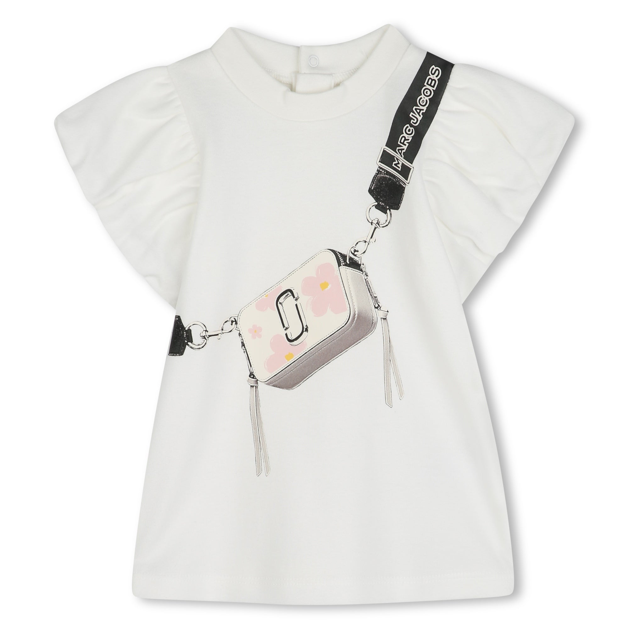 Girls’ Ruffled Sleeve Dress with Bag Print The Marc Jacobs