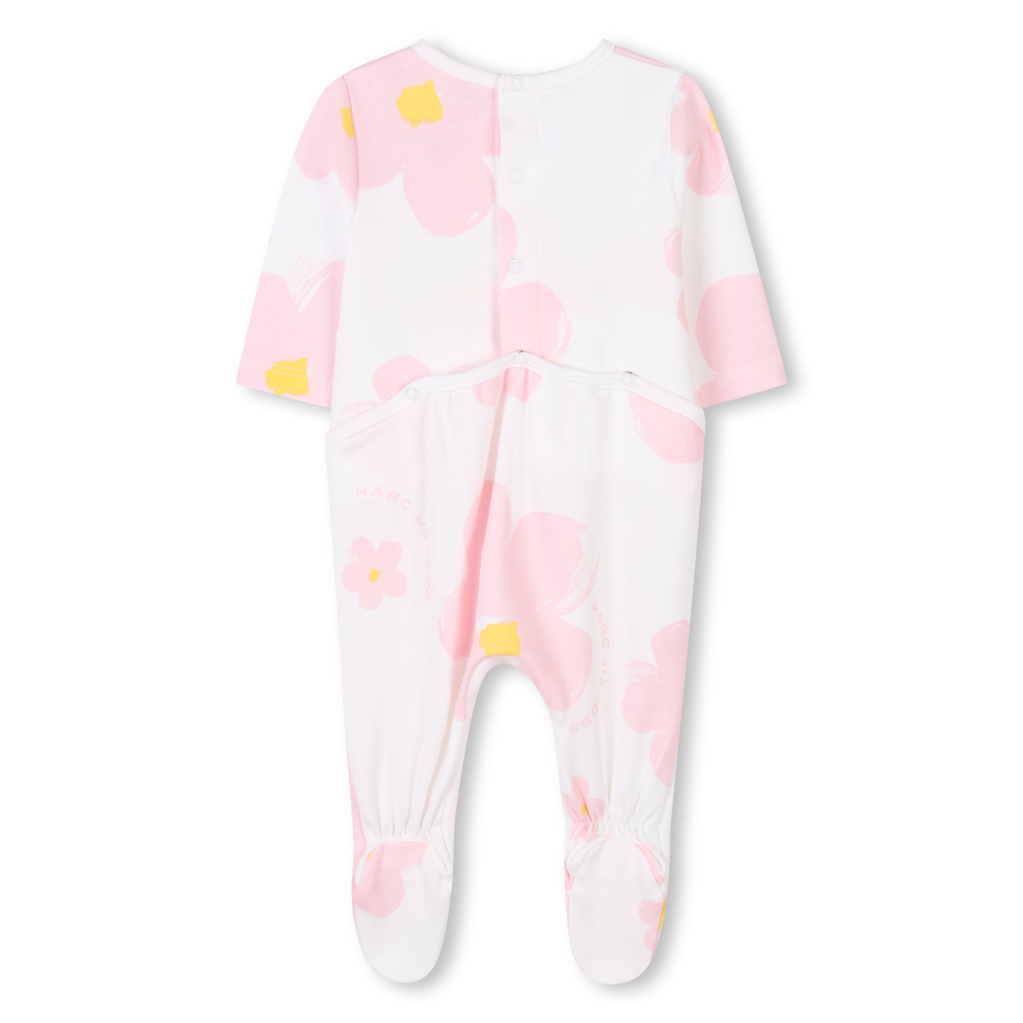 Floral Baby Sleepsuit Set with Bib & Hat