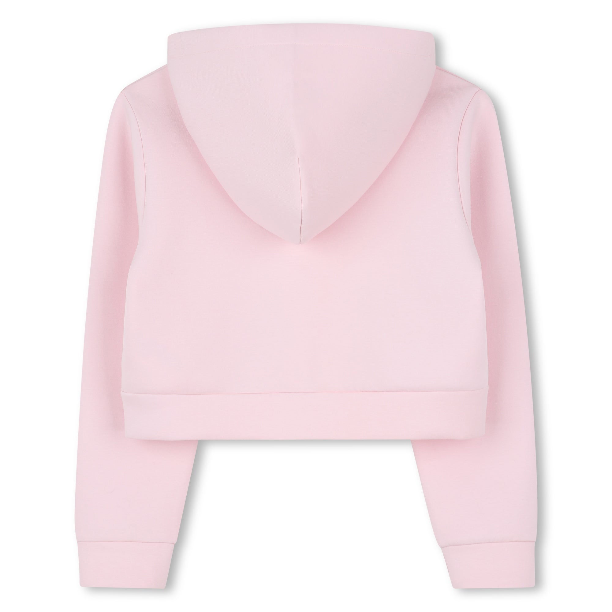 Pink Zip Hoodie with Rhinestone Logo The Marc Jacobs
