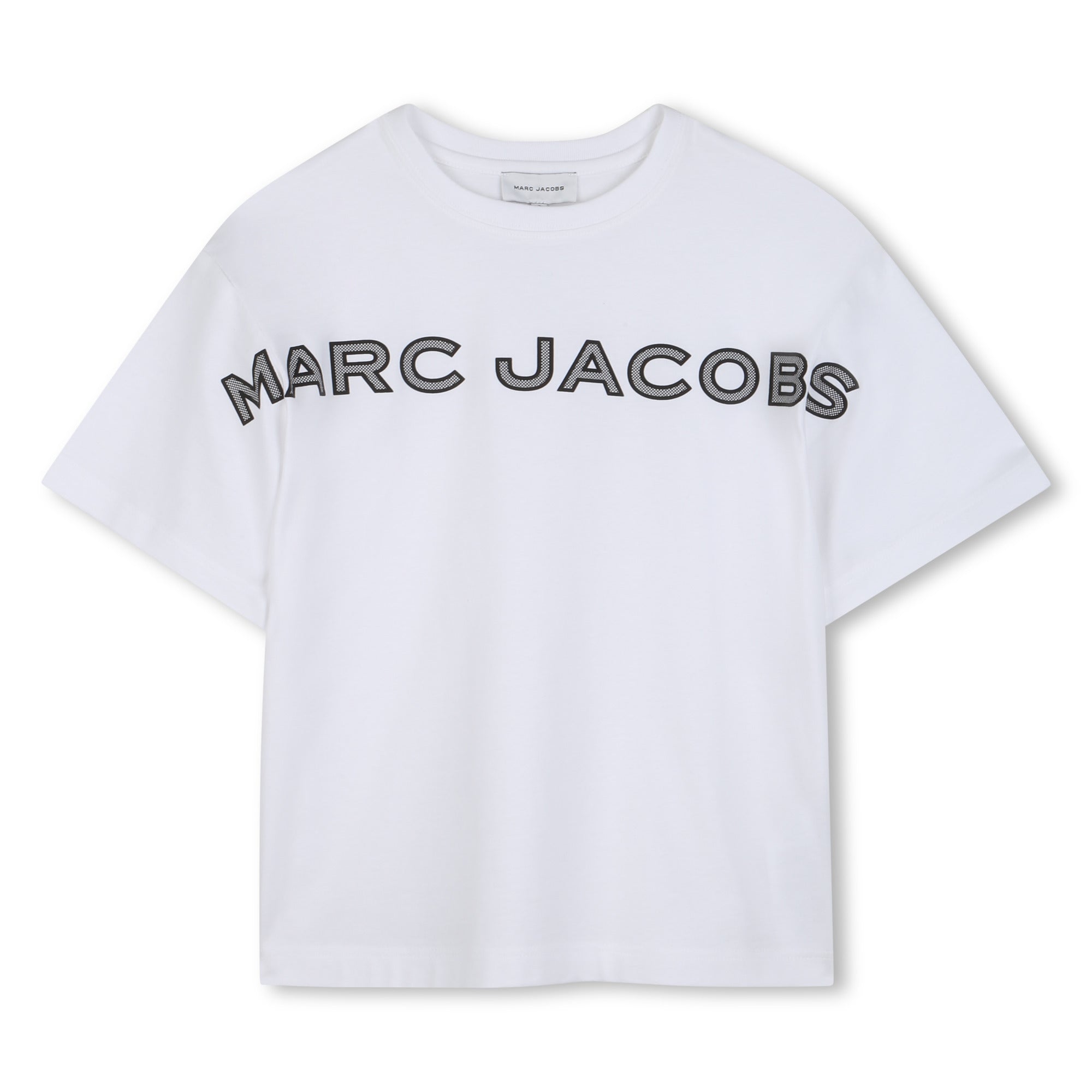 White Cotton Logo T Shirt The Marc Jacobs