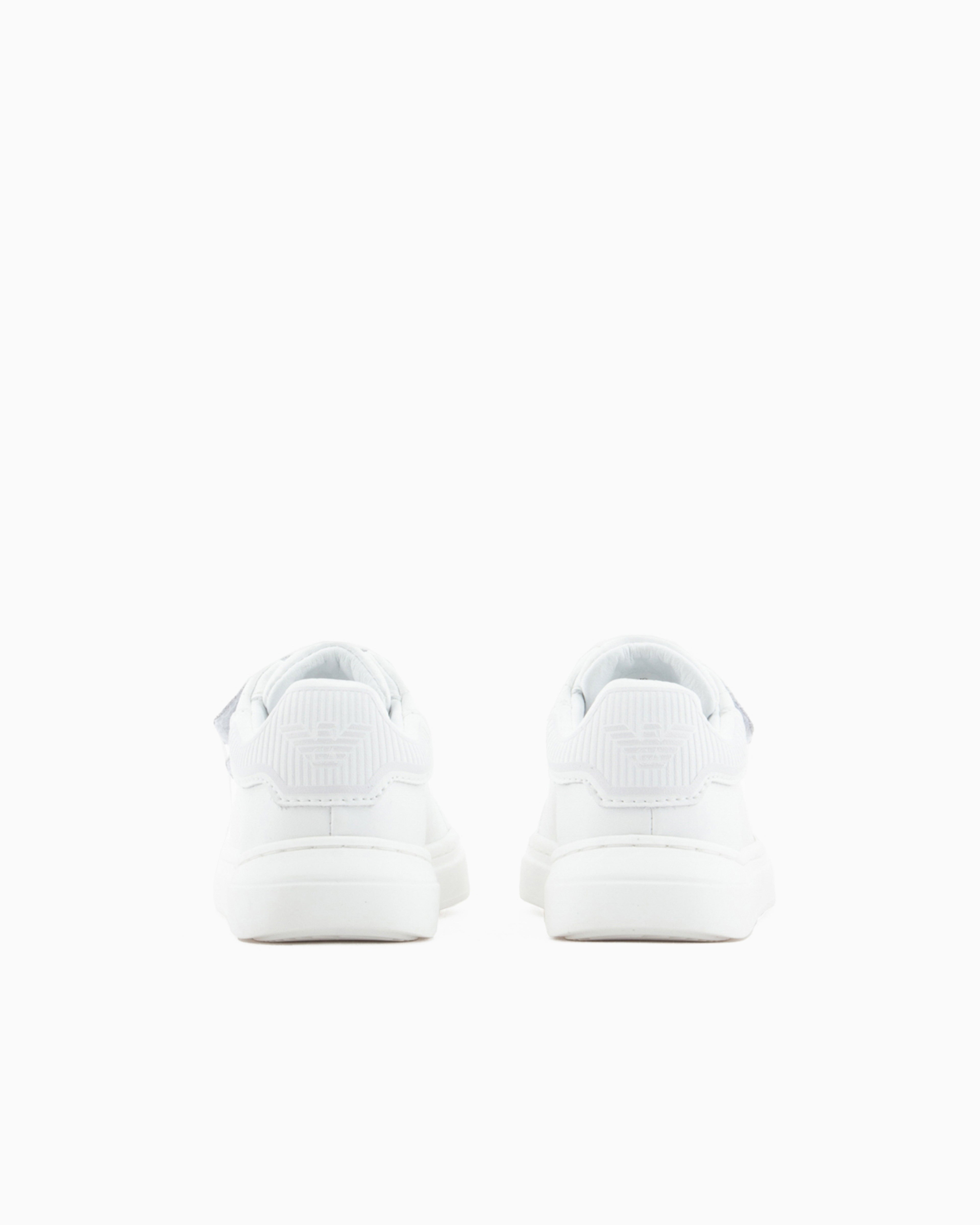 White Velcro Sneaker Emporio Armani