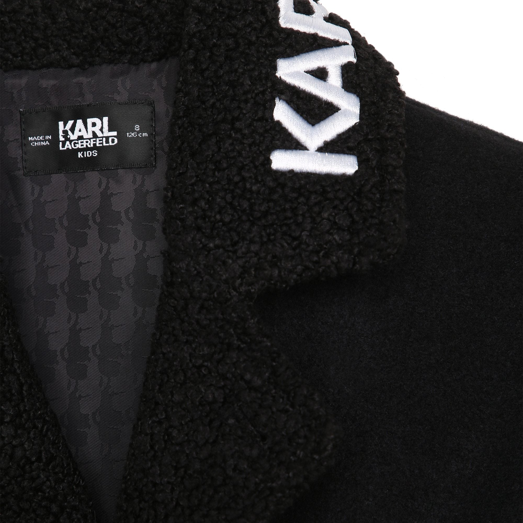 Kids Wool Coat Karl Lagerfeld Kids