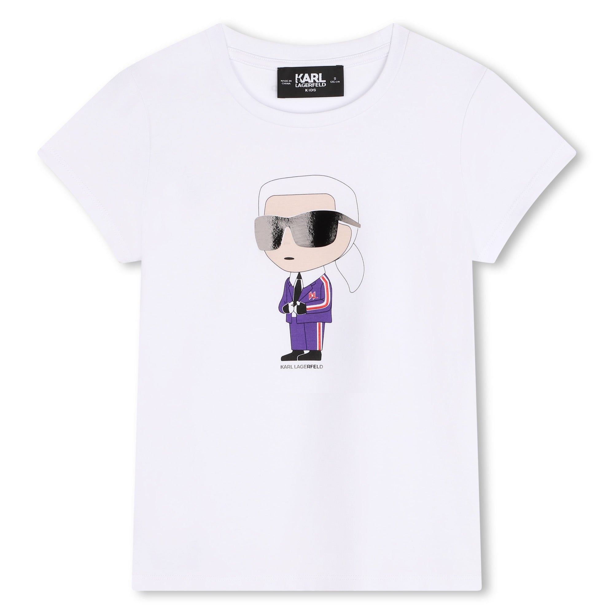 Choupette Short Sleeves Tee-Shirt Karl Lagerfeld Kids