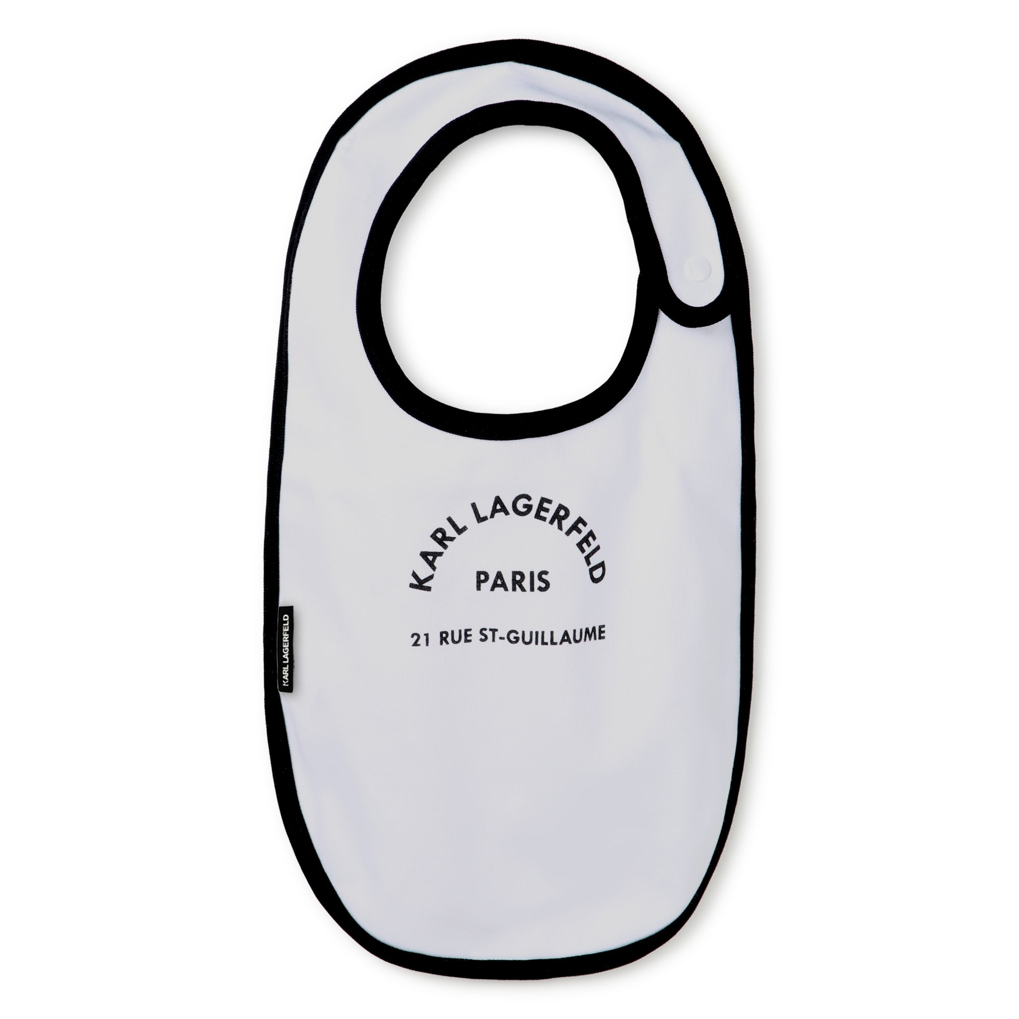 Set of 3 Cotton Baby Bibs with Printed Motifs Karl Lagerfeld Kids