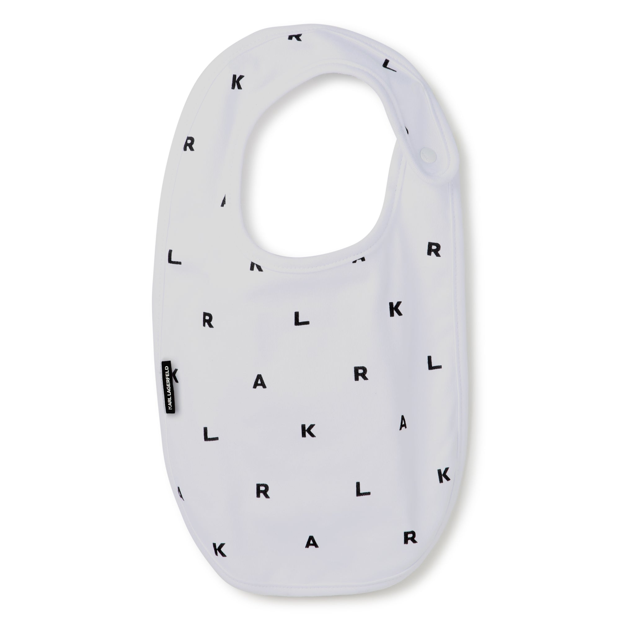 Set of 3 Cotton Baby Bibs with Printed Motifs Karl Lagerfeld Kids