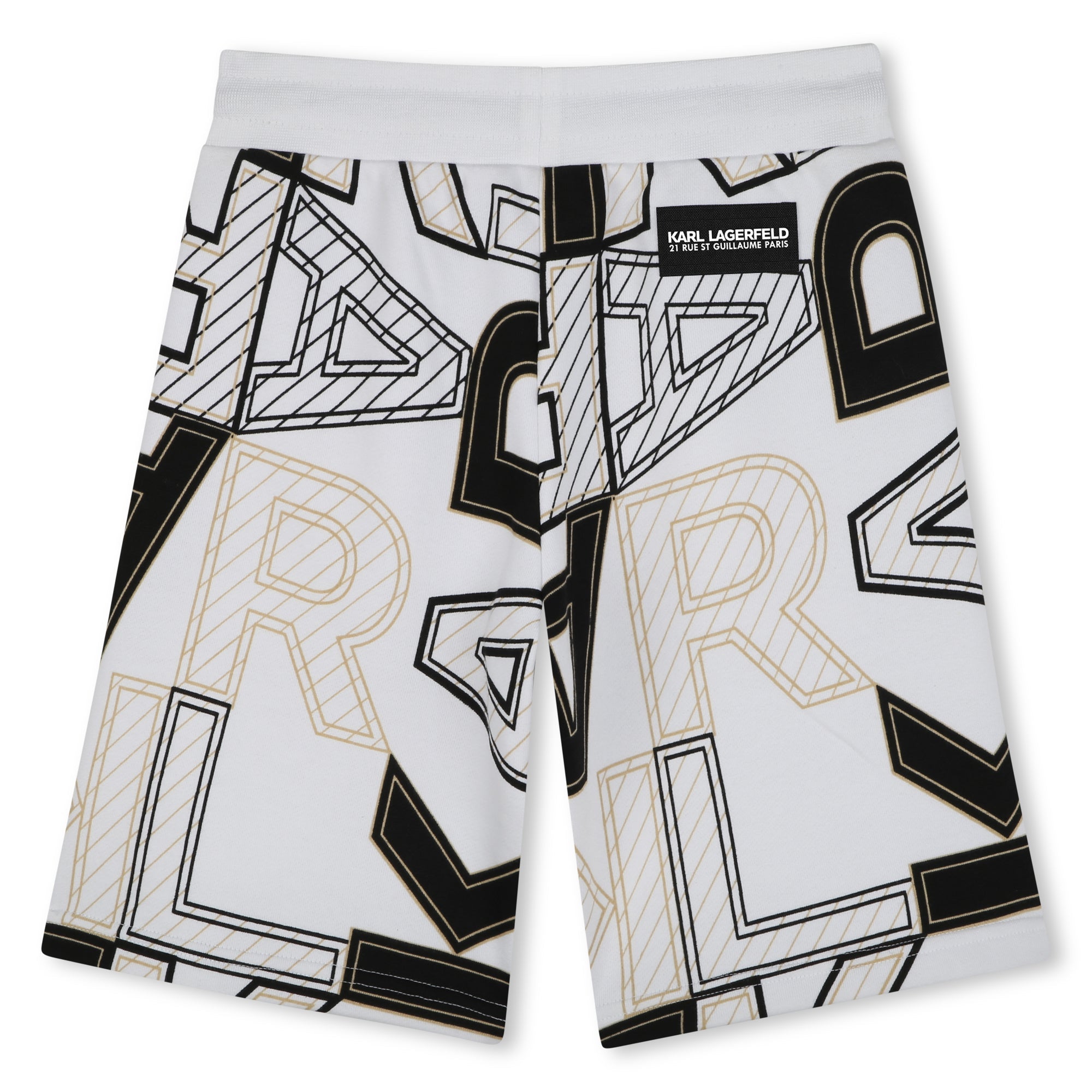 Graphic Print Bermuda Shorts for Kids Karl Lagerfeld Kids