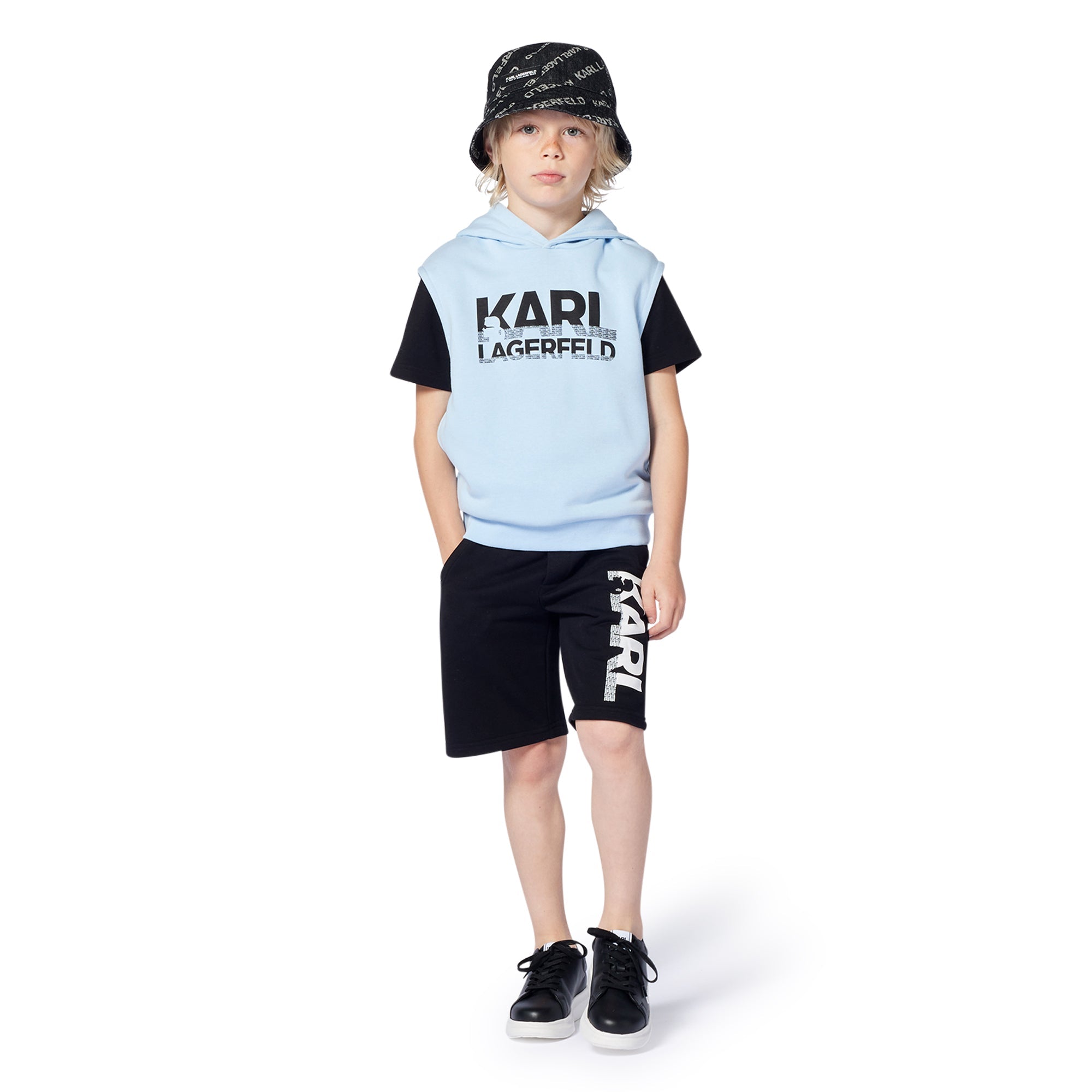 Sleeveless Hooded Sweatshirt for Kids Karl Lagerfeld Kids