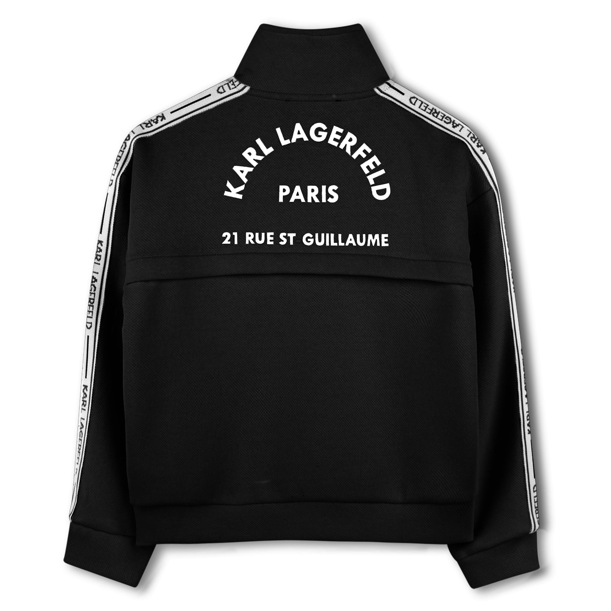 Hooded Sweatshirt with Iconic Prints Karl Lagerfeld Kids