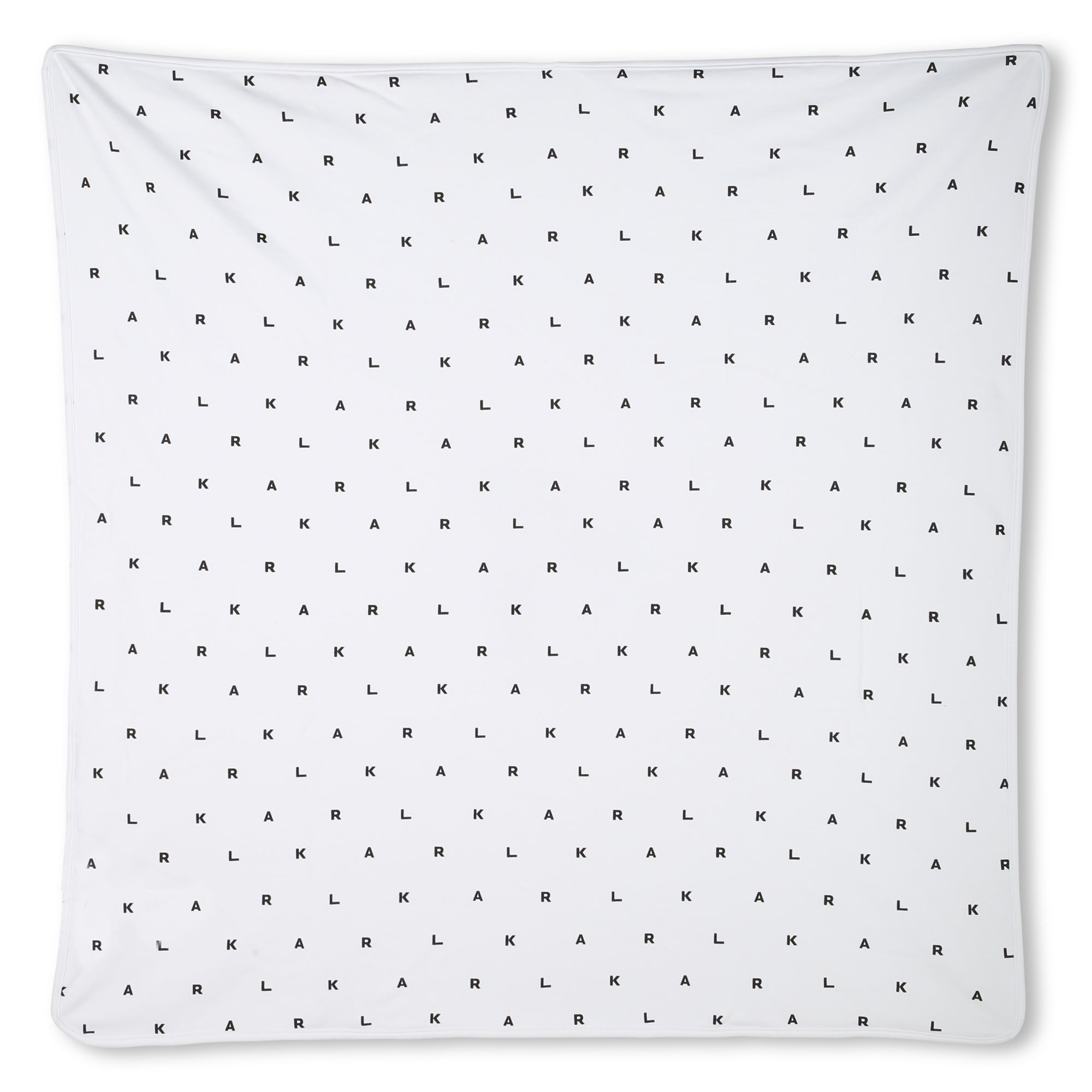 Reversible Cotton Baby Blanket with Karl & Choupette Print Karl Lagerfeld Kids