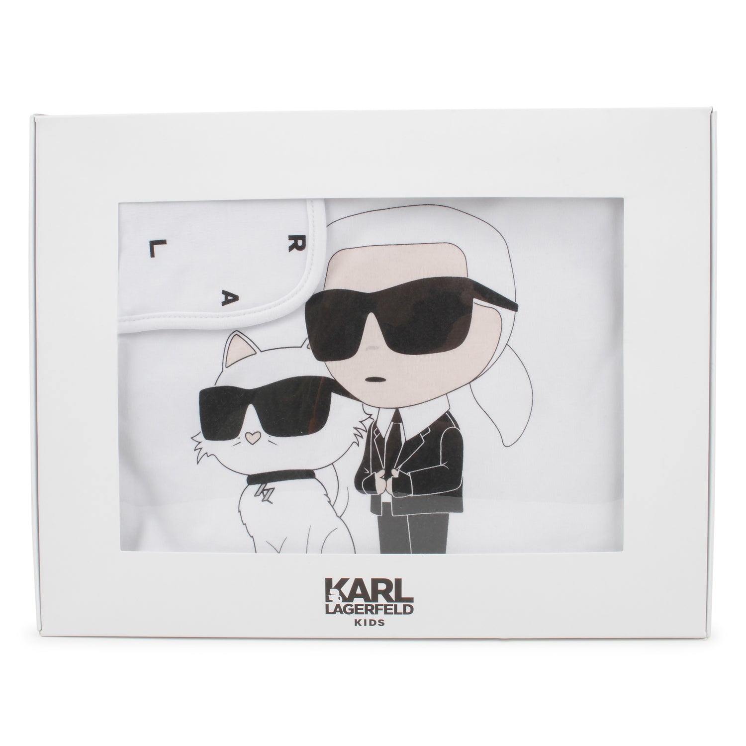 Reversible Cotton Baby Blanket with Karl & Choupette Print