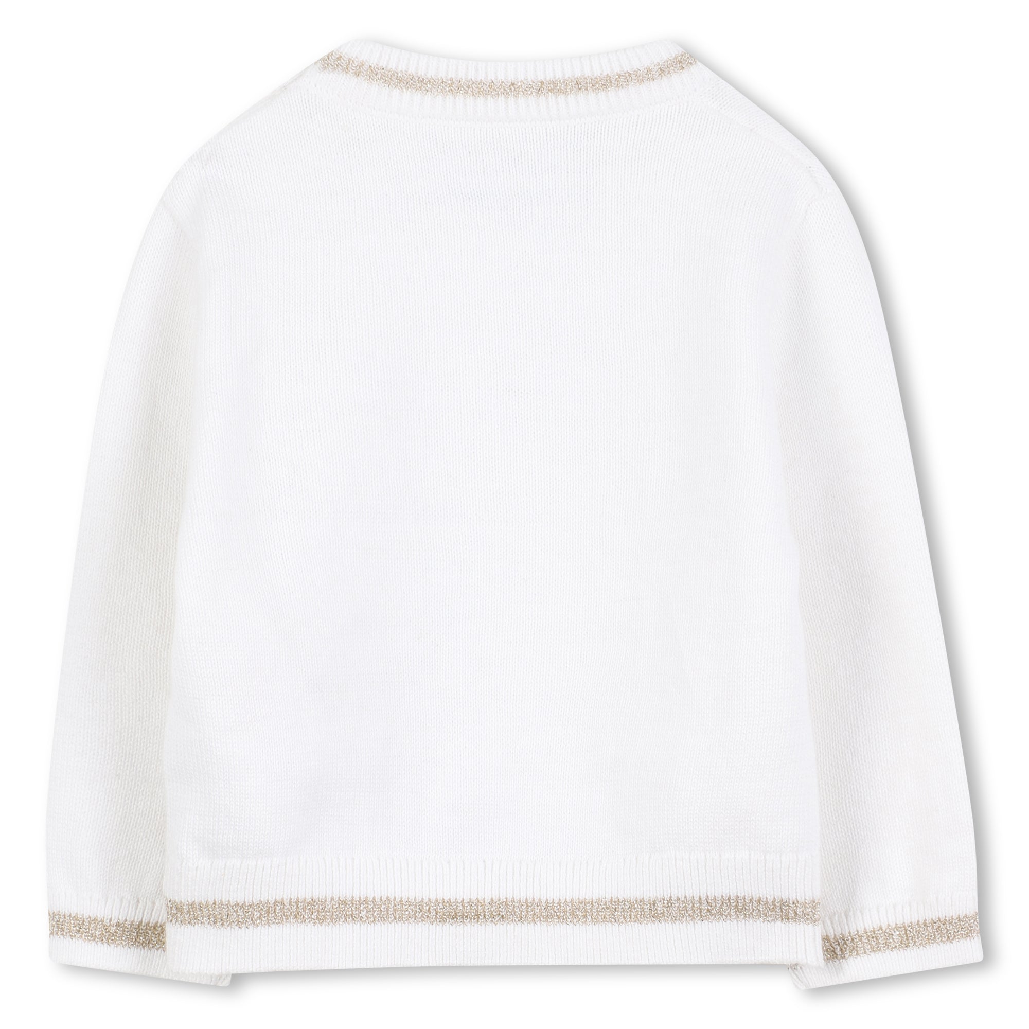 Baby Knitted Sweater and Leggings Set with Gold Signature Detail Karl Lagerfeld Kids