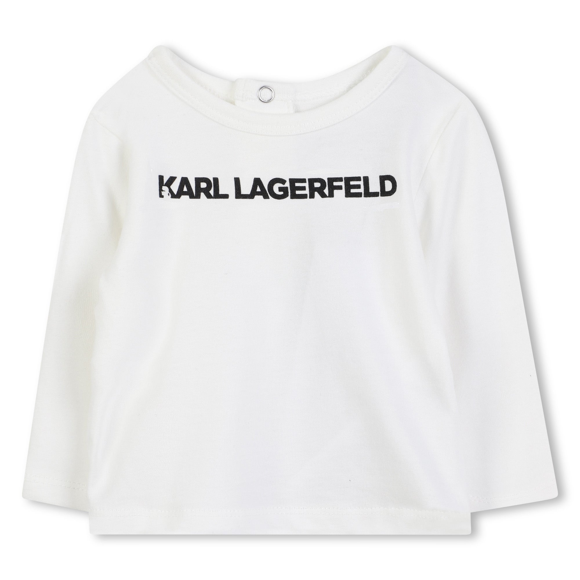 Baby T-Shirt, Leggings and Scarf Gift Set in Organic Cotton Karl Lagerfeld Kids
