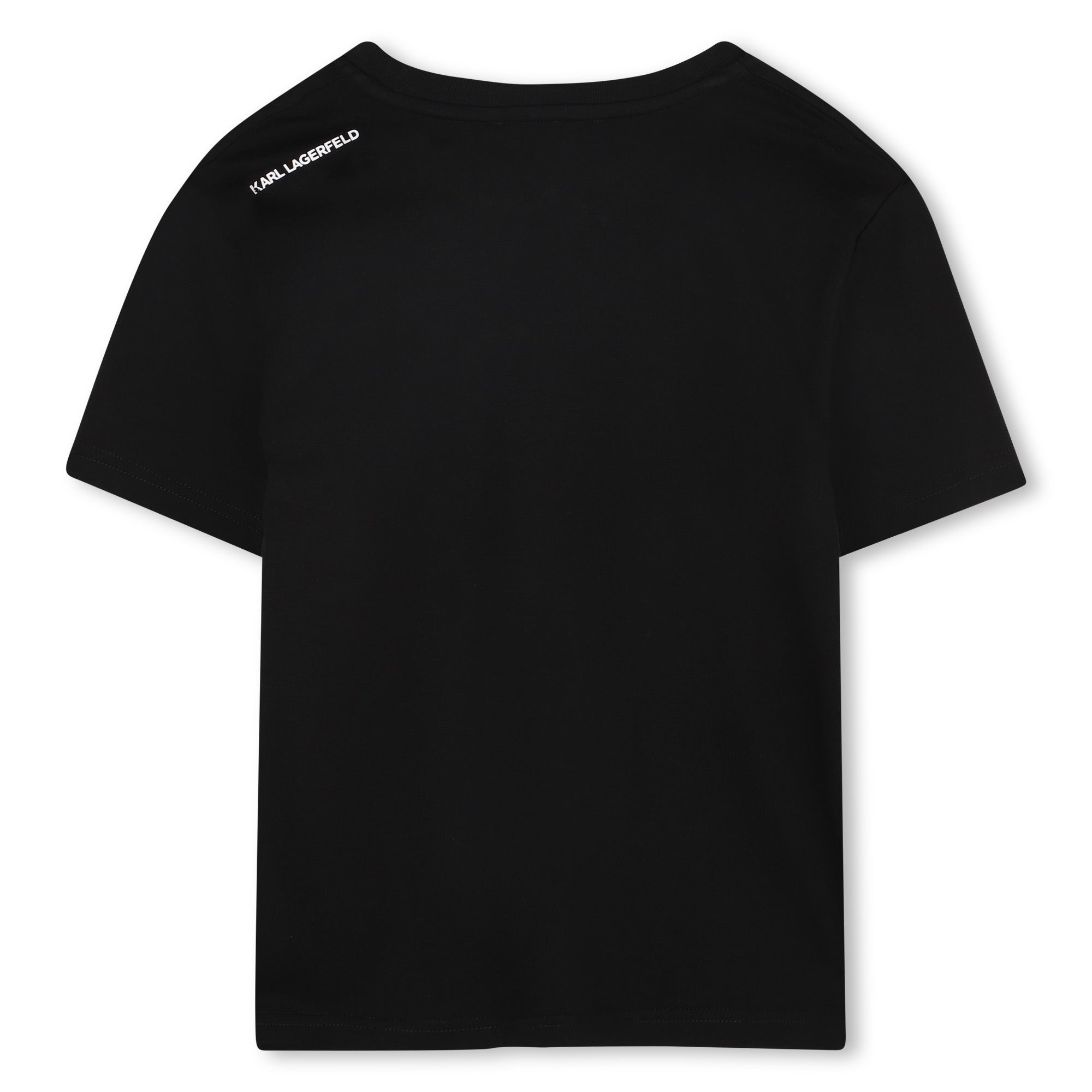 Short-Sleeve Organic Cotton Logo T-Shirt, White & Black
