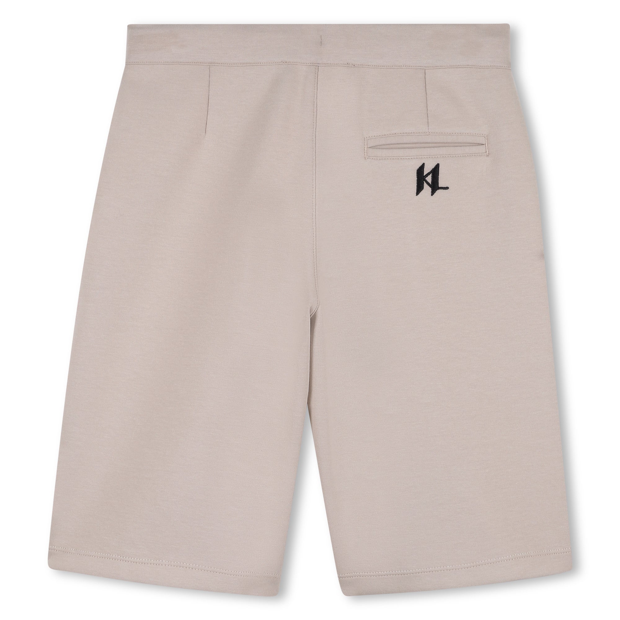 Bermuda Shorts in Beige Double Jersey Karl Lagerfeld Kids