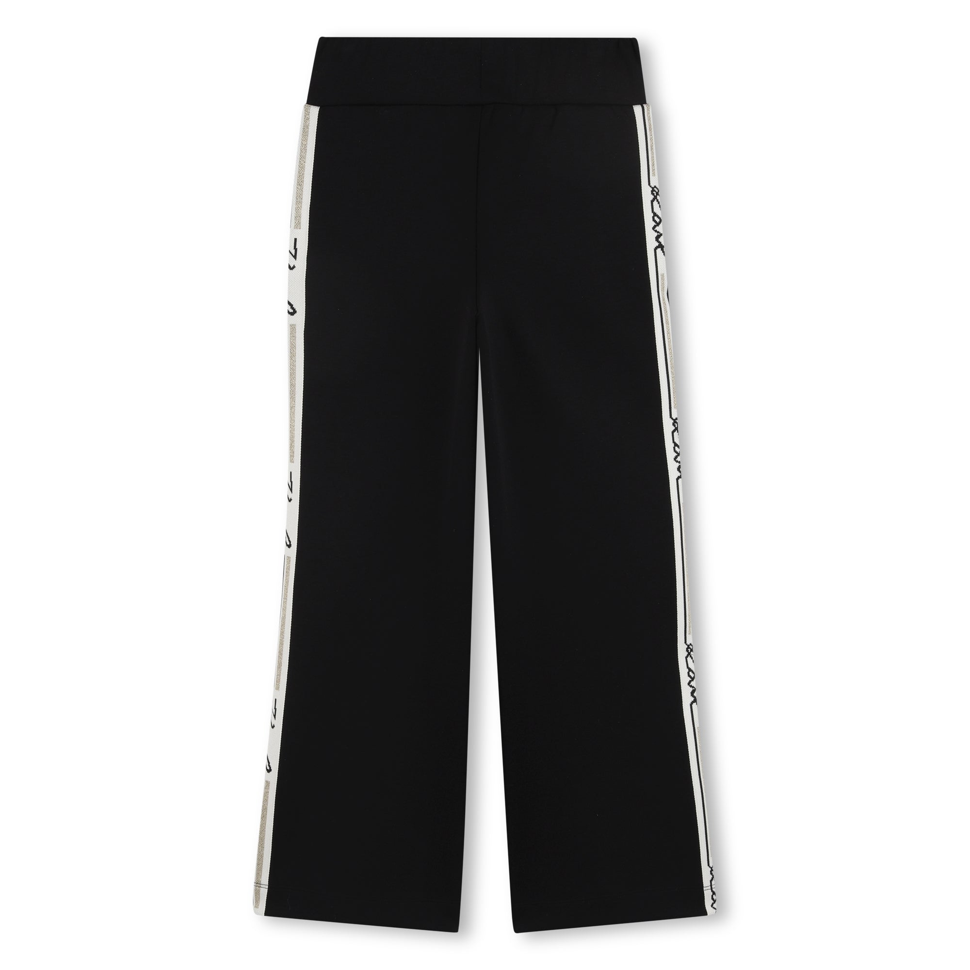 Jogging Pants in Black Double Jersey Karl Lagerfeld Kids