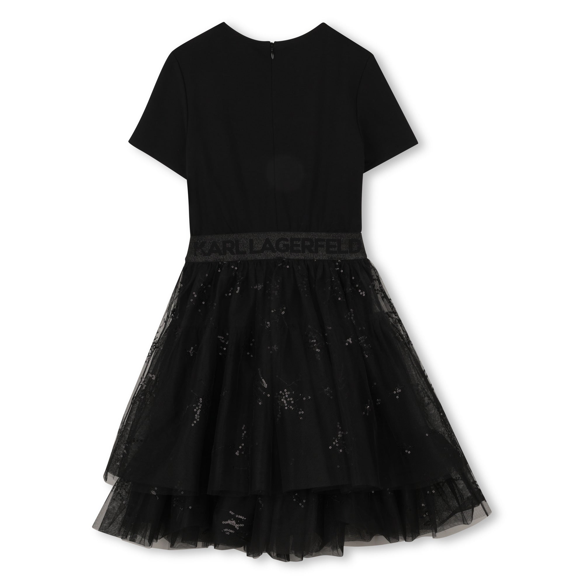 Ceremony Dress in Black Karl Lagerfeld Kids