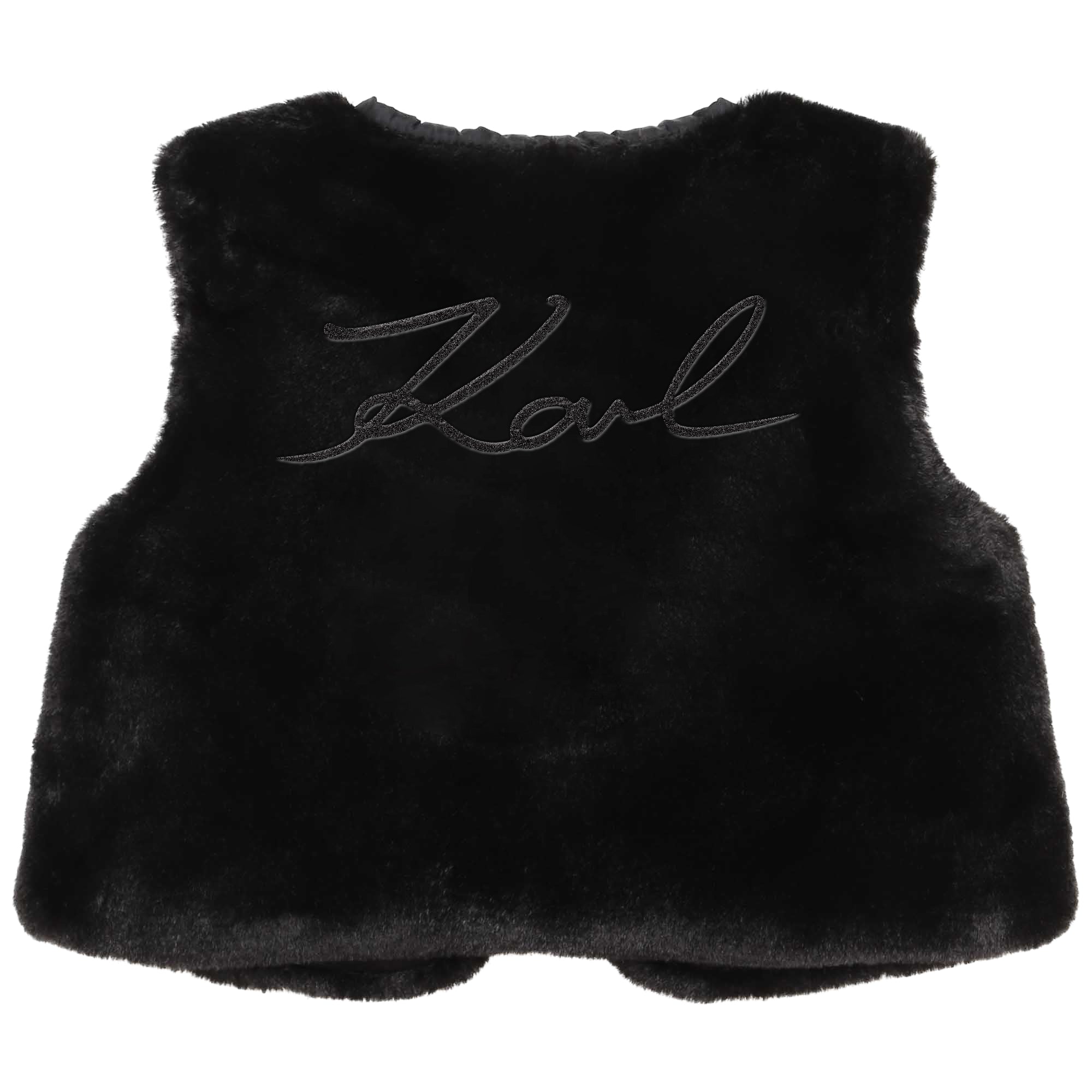 Toddler Faux Fur Vest Karl Lagerfeld Kids