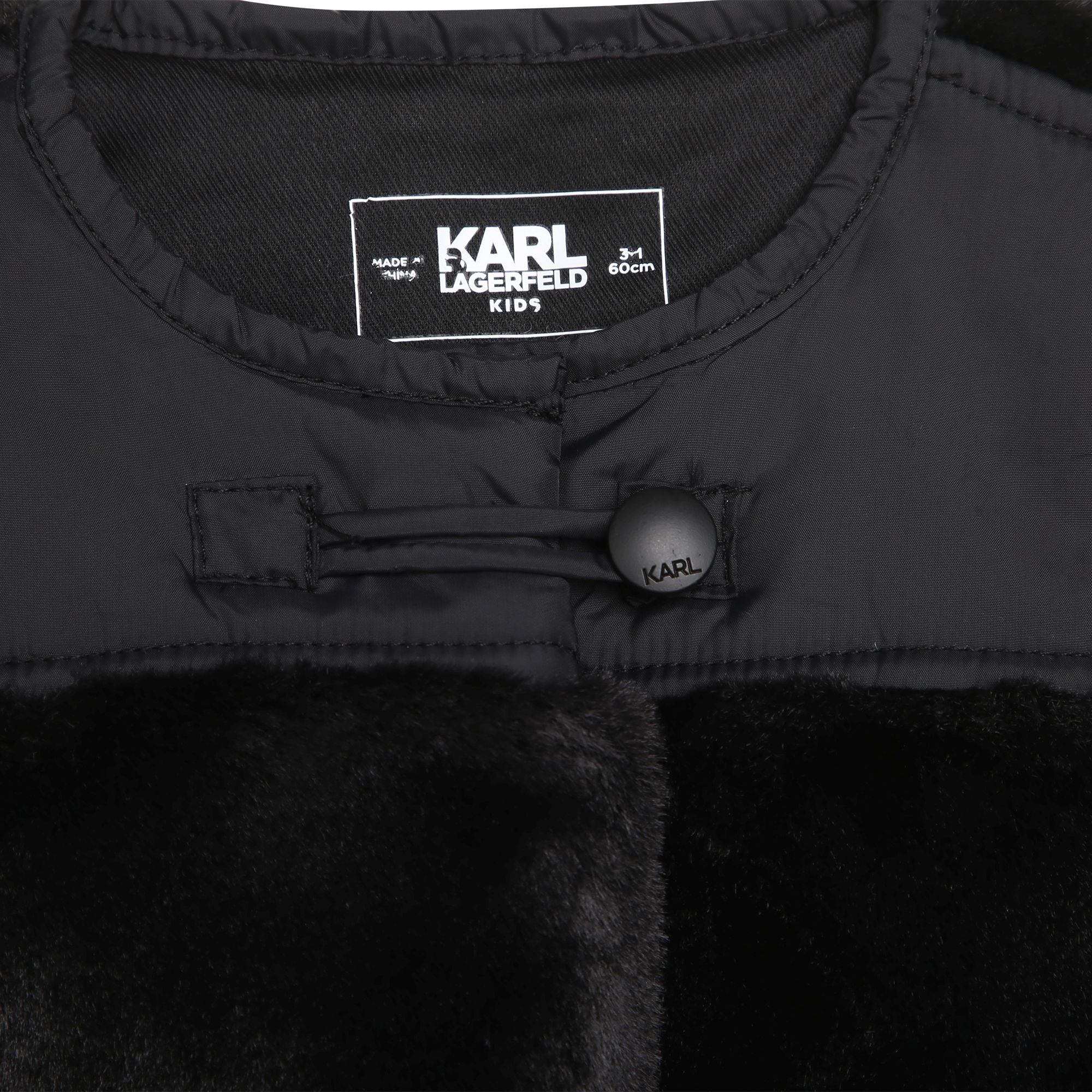 Toddler Faux Fur Vest Karl Lagerfeld Kids