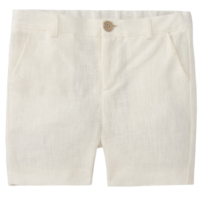 Adjustable Ivory Shorts