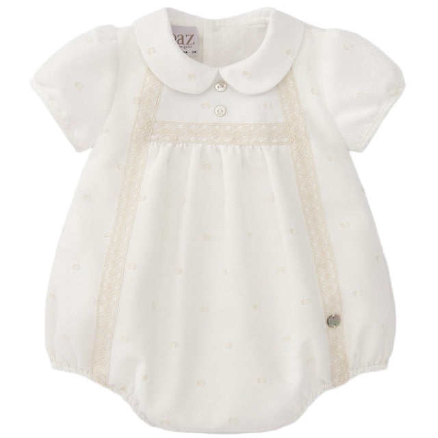 Ivory Lace Romper