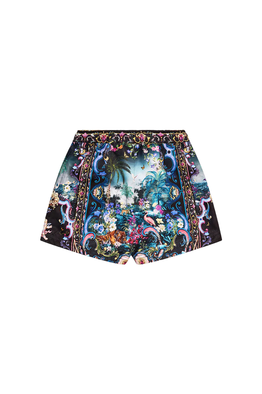 Basked In Baroque Boys Mid Boardshort With Elastic Waist Camilla