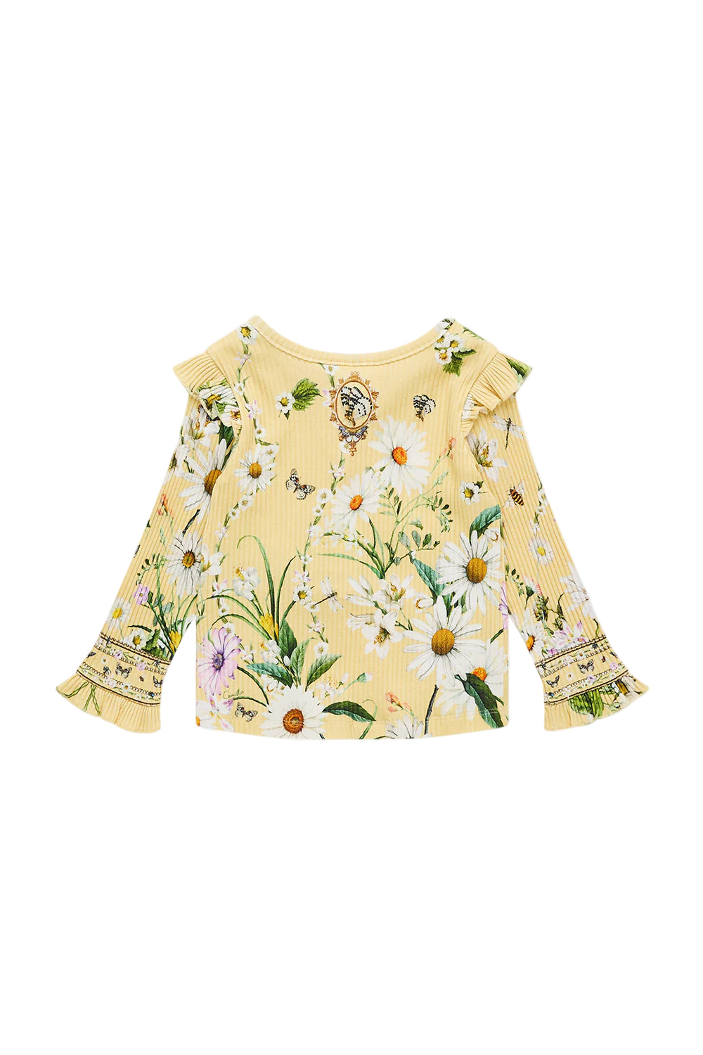 Daisy Chains Babies Henley Top With Frills