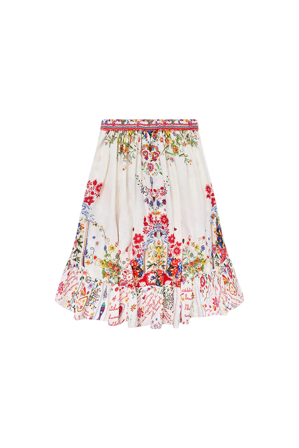 Kids High Low Skirt With Pockets 4-10