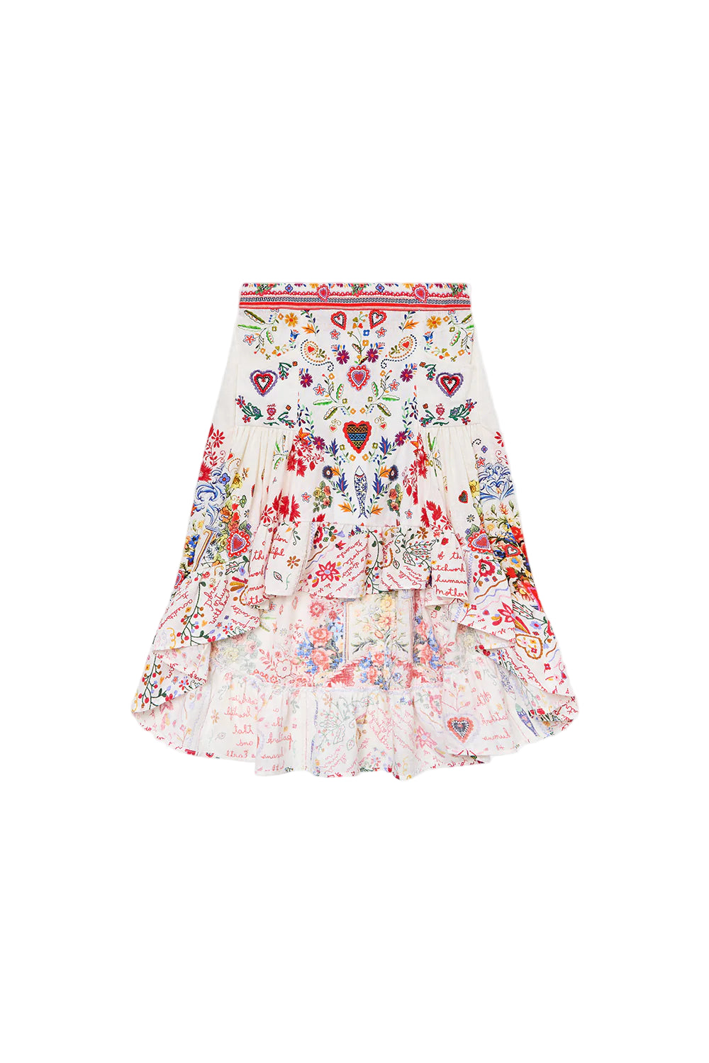 Kids High Low Skirt With Pockets 4-10