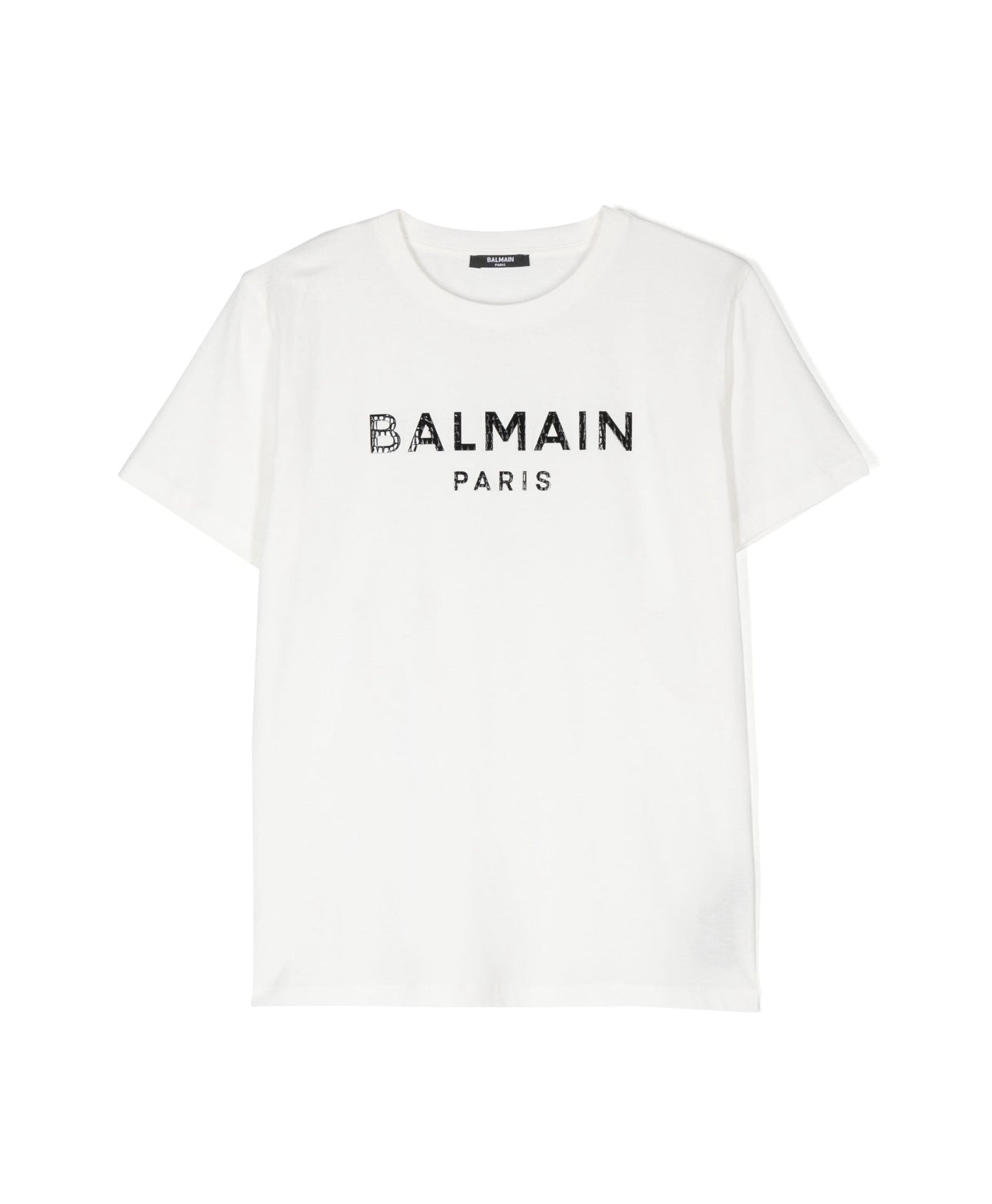 Metalic Effect T-Shirt Balmain