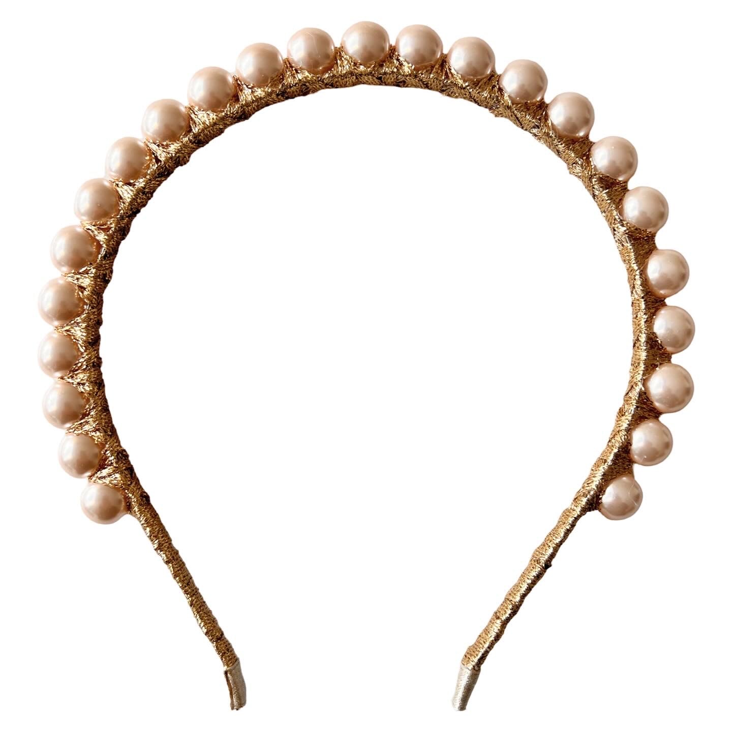 Pearl Headband Child by petalsINK