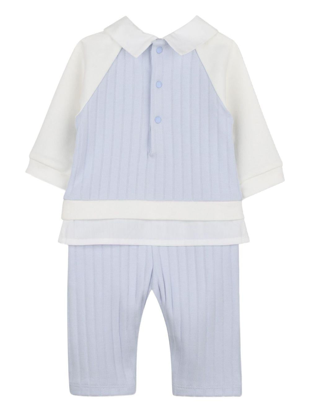 Jersey All-In-One with Poplin Collar and Givenchy Print in Pink And Blue Givenchy