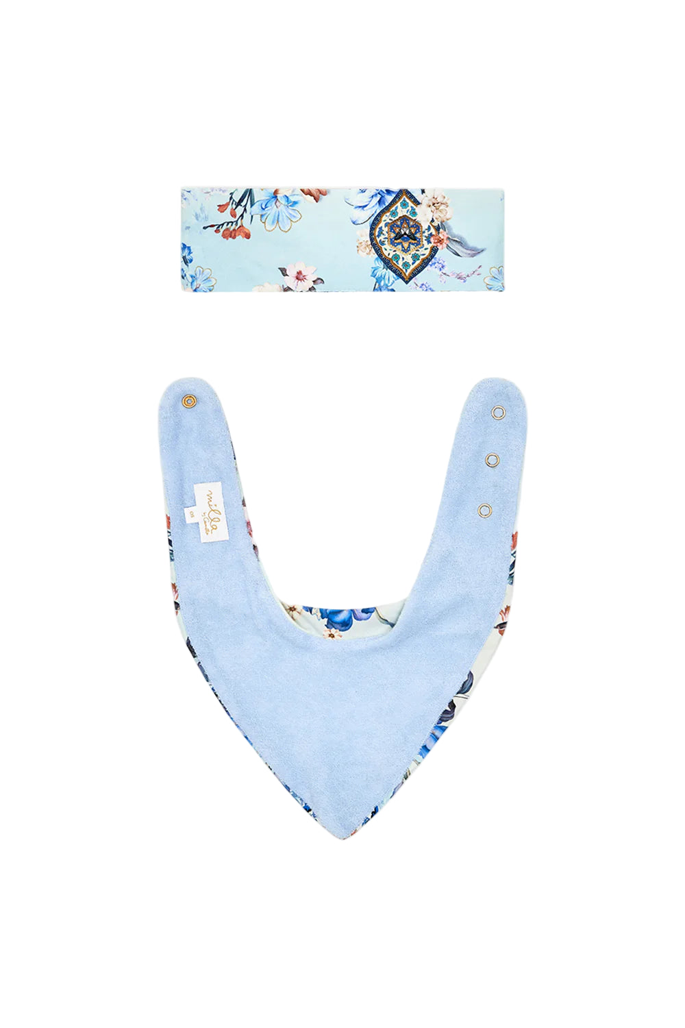 Al Manial Palace Memoirs Babies Headband With Fastener And Bib Set